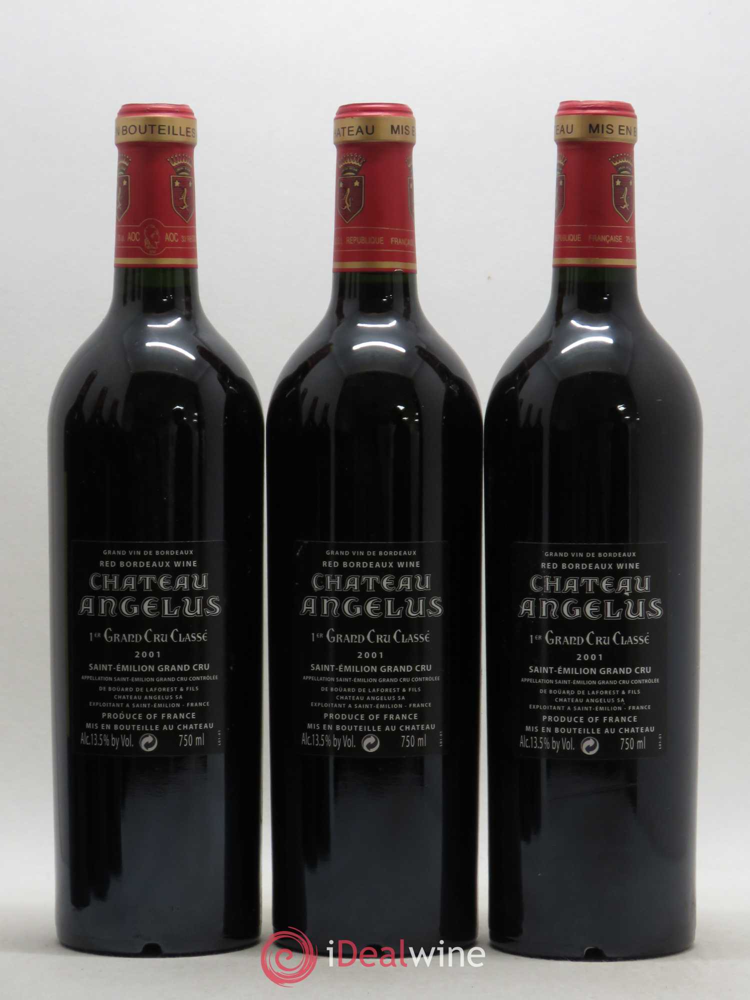 Château Angélus 1er Grand Cru Classé A 2001 - Lot de 6 bouteilles - 4