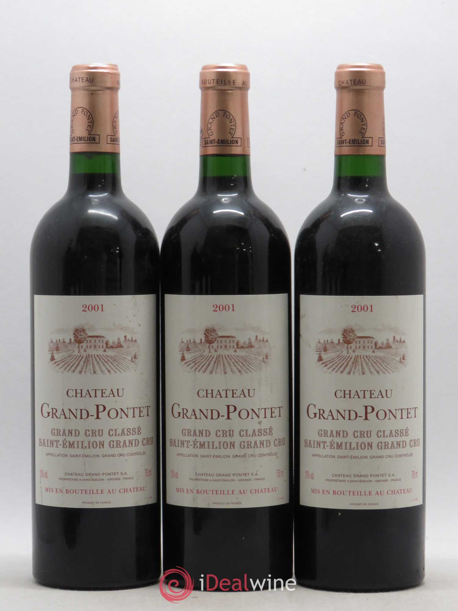 Château Grand Pontet Grand Cru Classé 2001 - Lot de 6 bouteilles - 2