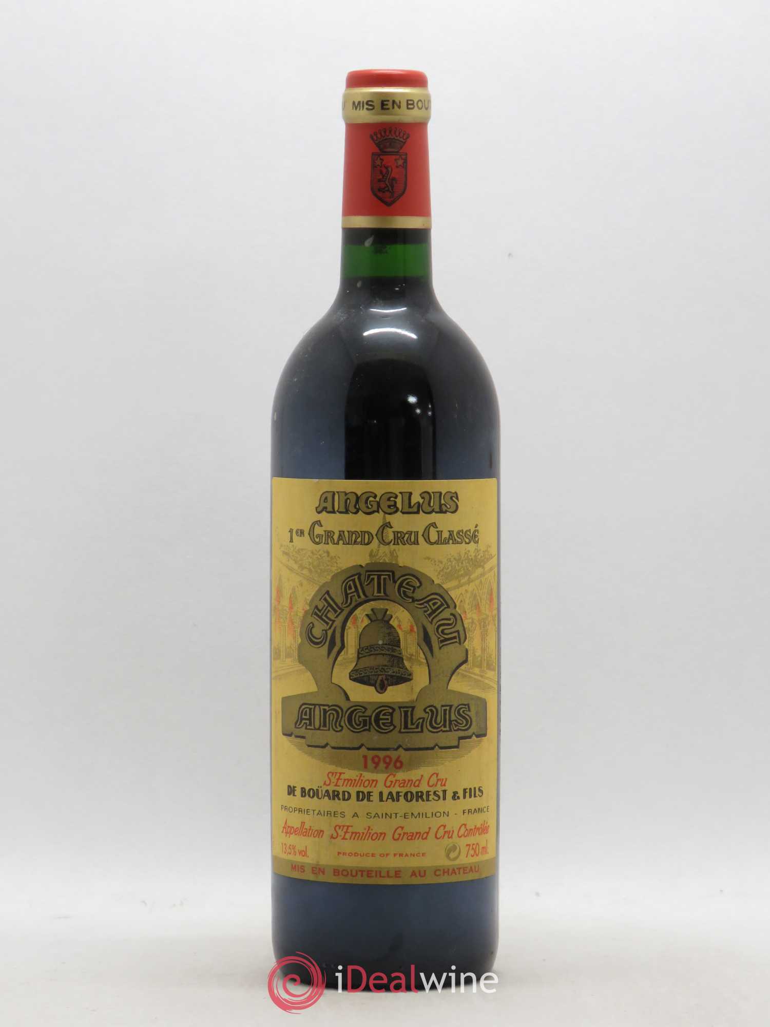 Château Angélus 1er Grand Cru Classé A 1996 - Lot de 1 bouteille - 0