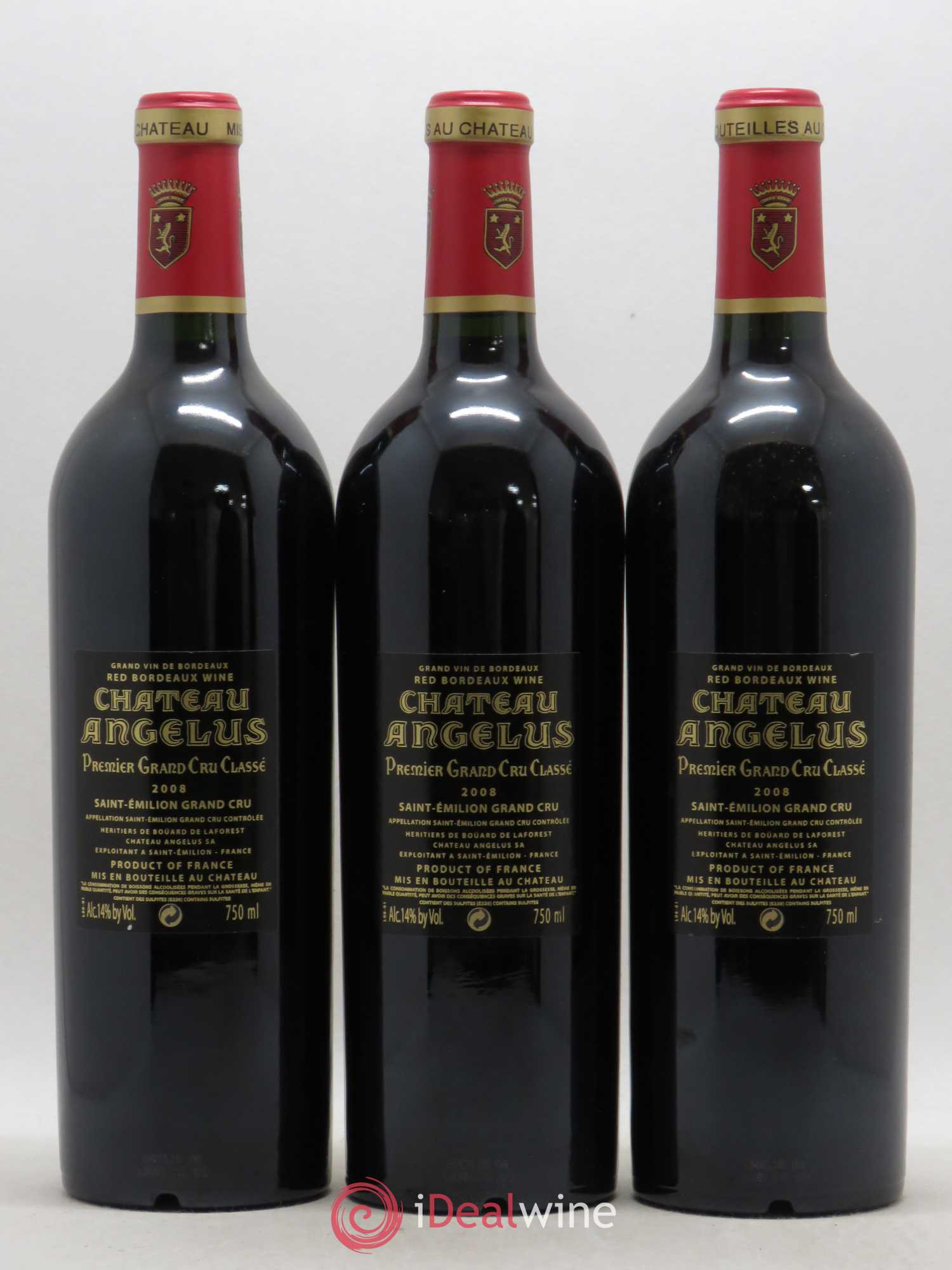 Château Angélus 1er Grand Cru Classé A 2008 - Lot de 6 bouteilles - 2