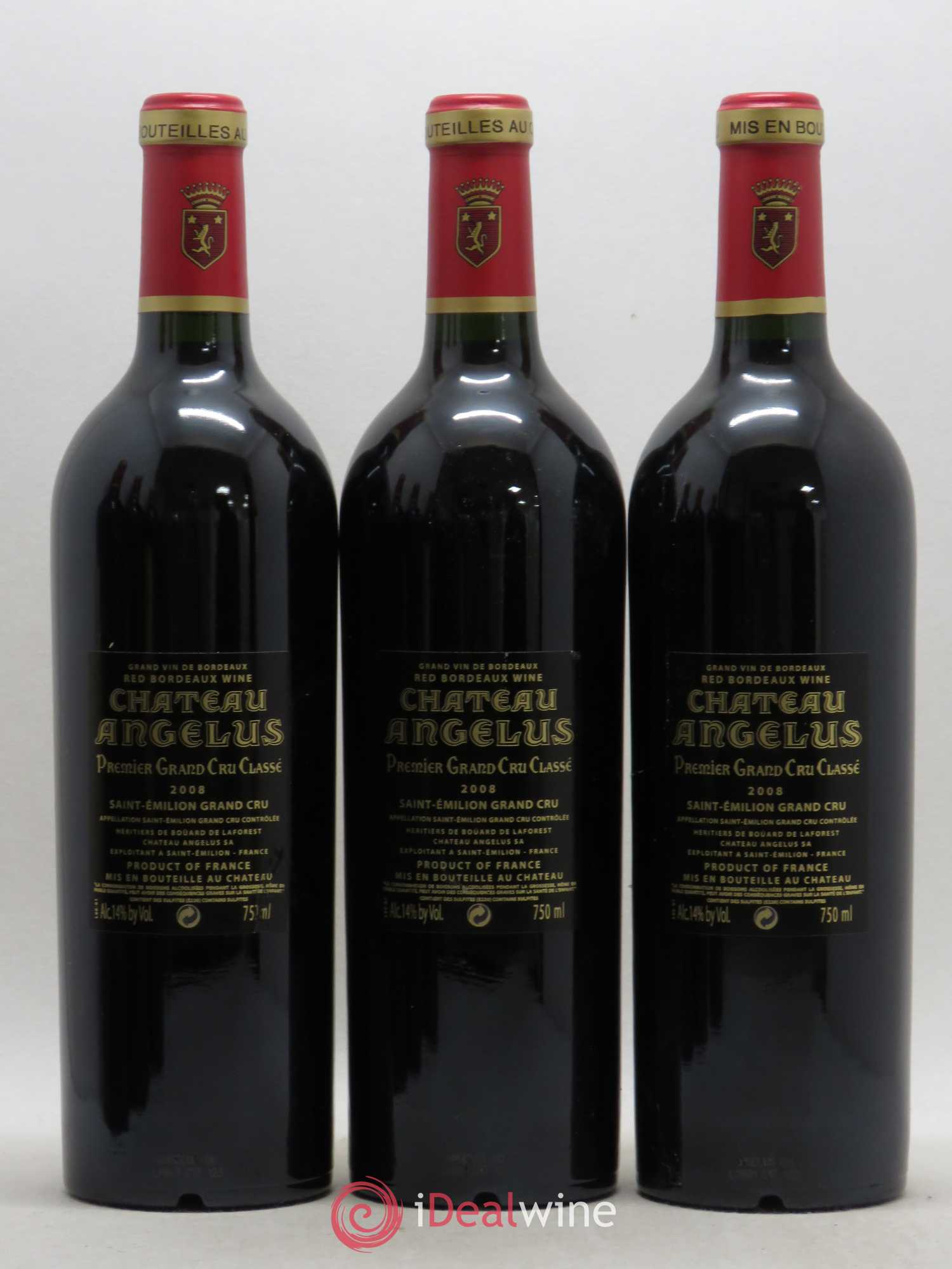 Château Angélus 1er Grand Cru Classé A 2008 - Lot de 6 bouteilles - 4