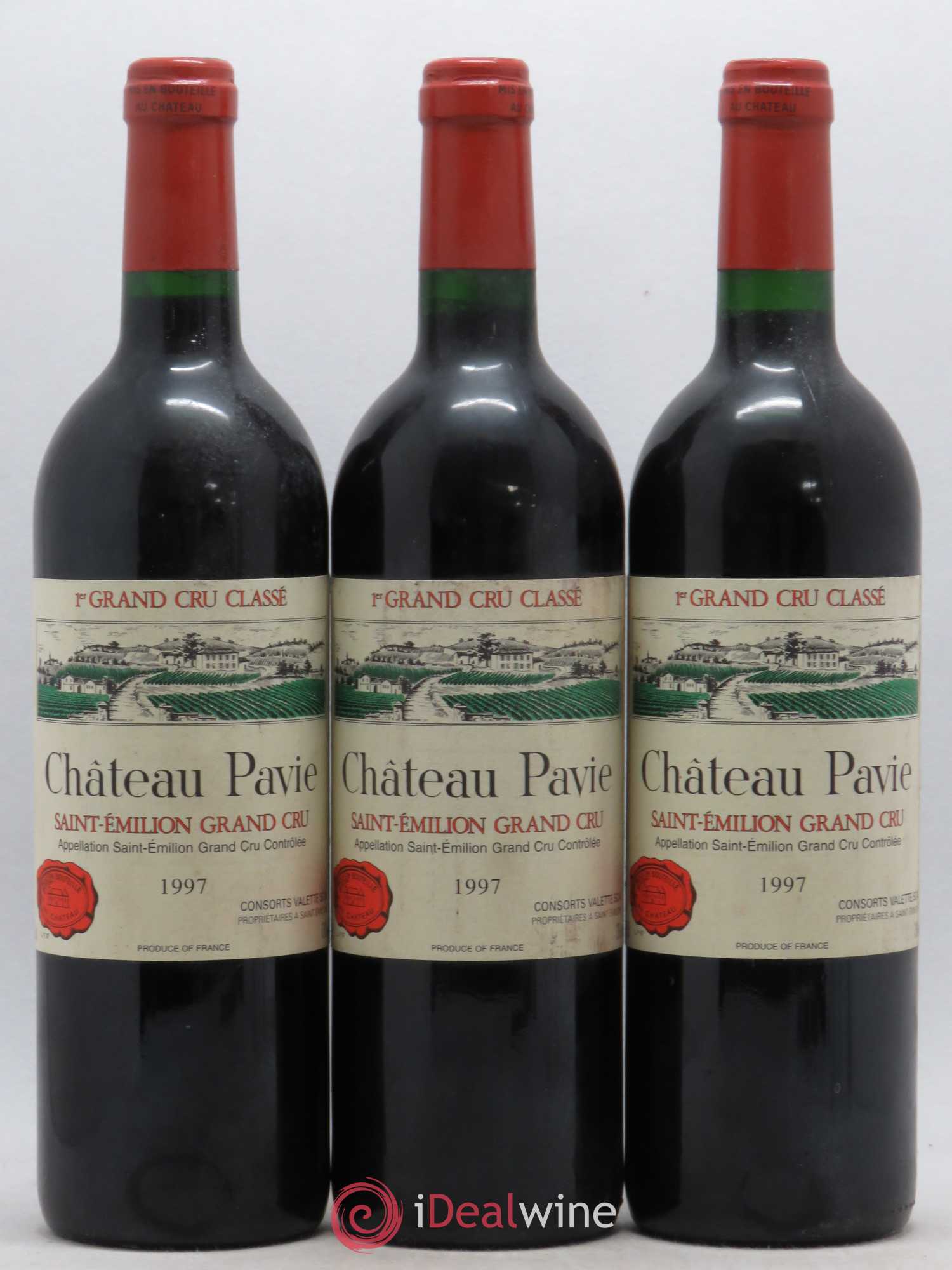Château Pavie 1er Grand Cru Classé A 1997 - Lot de 3 bouteilles - 0