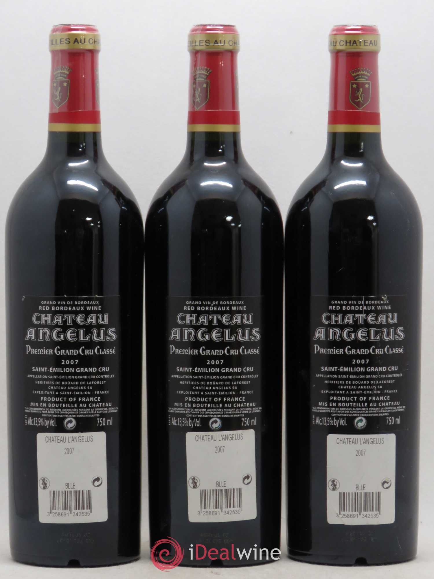 Château Angélus 1er Grand Cru Classé A 2007 - Lot de 6 bouteilles - 4