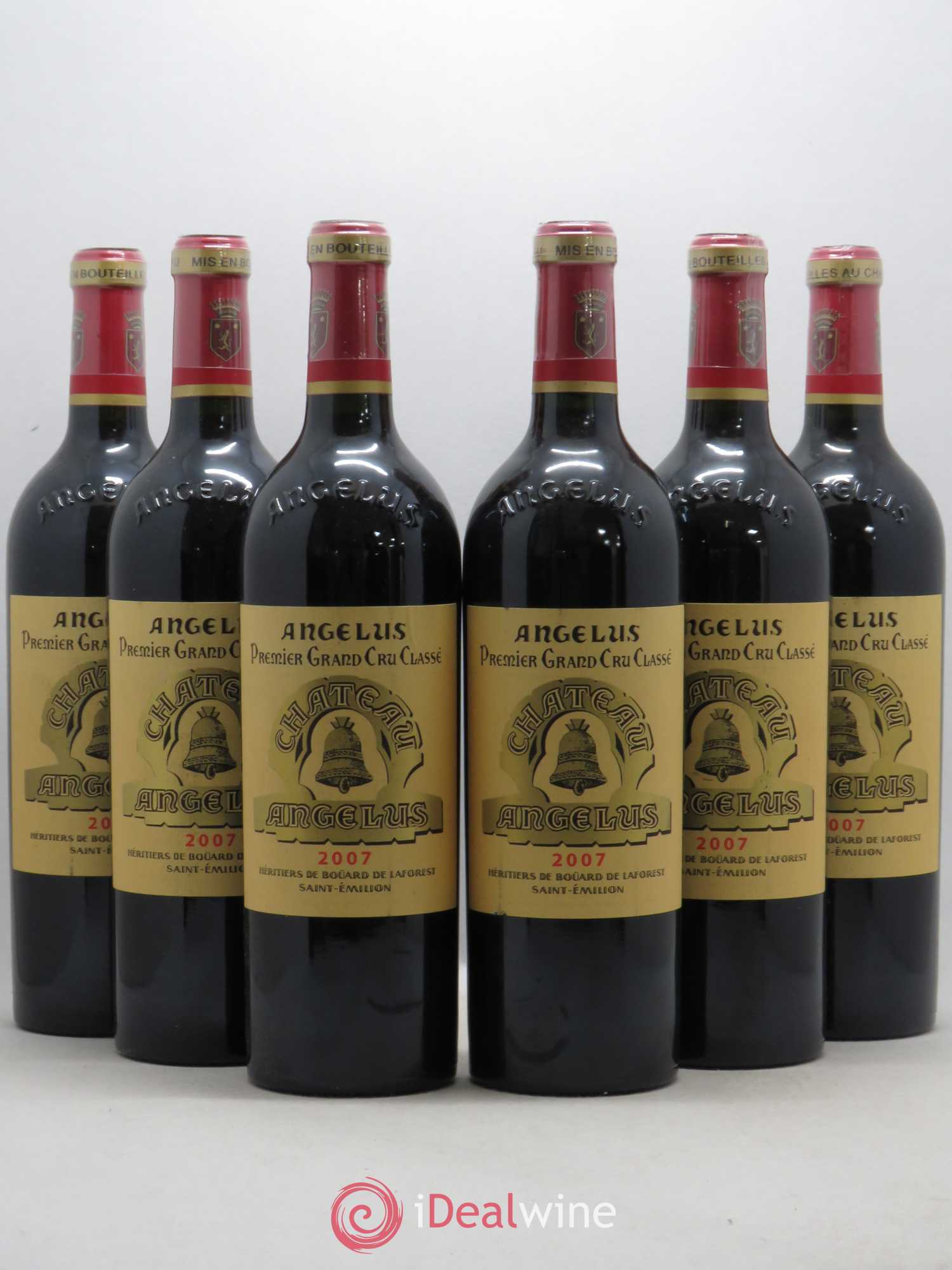 Château Angélus 1er Grand Cru Classé A 2007 - Lot de 6 bouteilles - 0