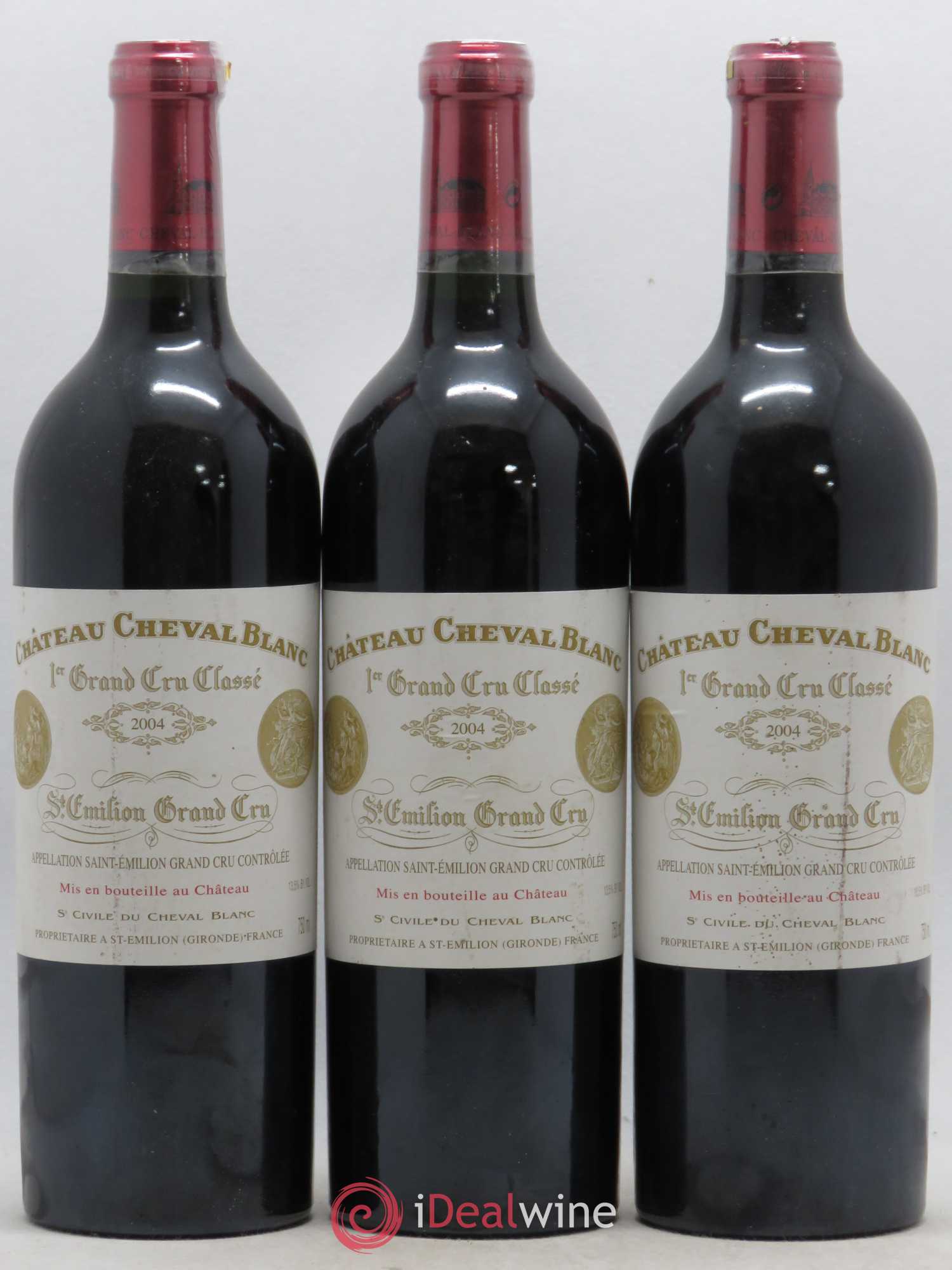 Château Cheval Blanc 1er Grand Cru Classé A 2004 - Lot de 6 bouteilles - 1