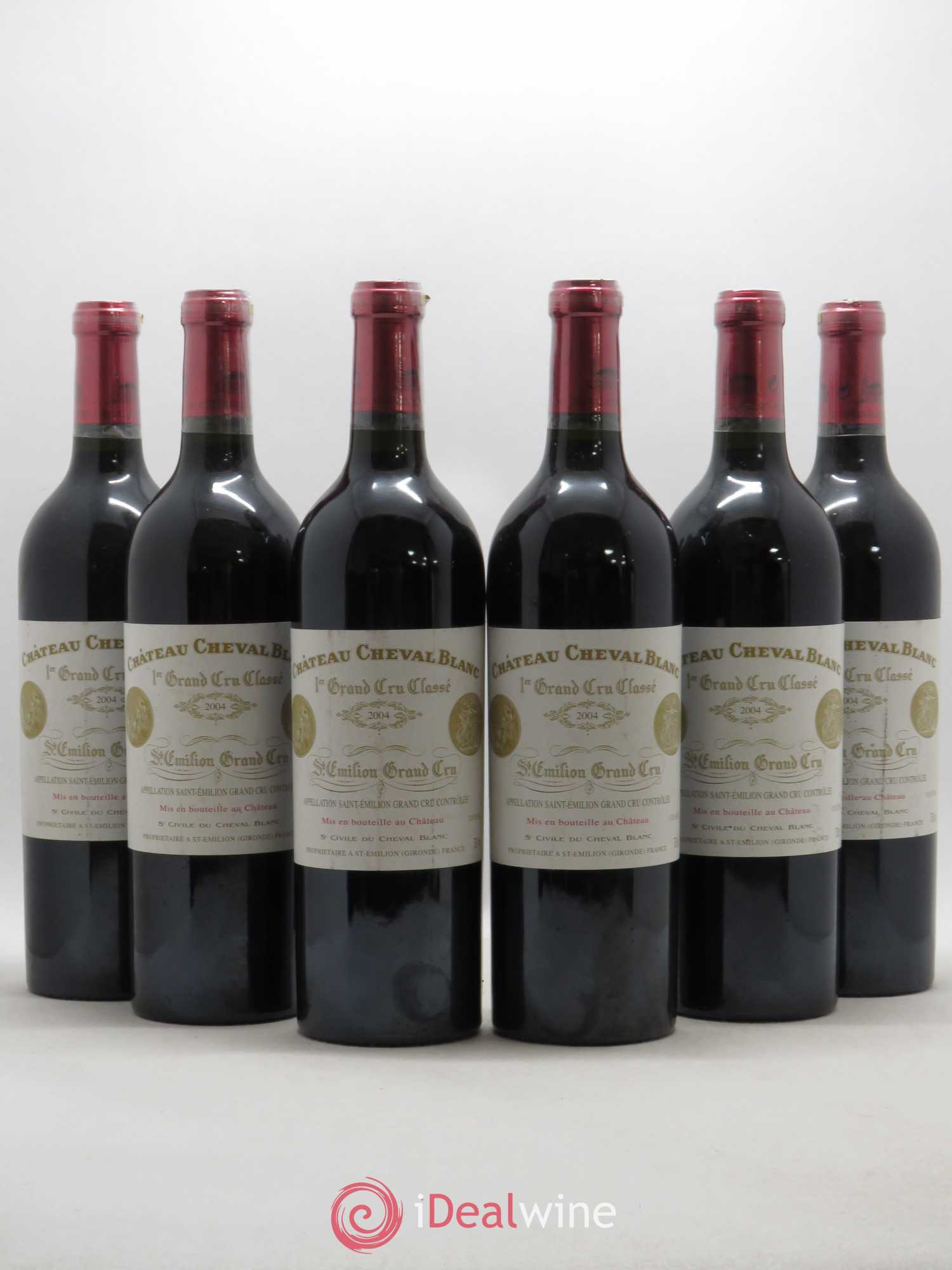 Château Cheval Blanc 1er Grand Cru Classé A 2004 - Lot de 6 bouteilles - 0