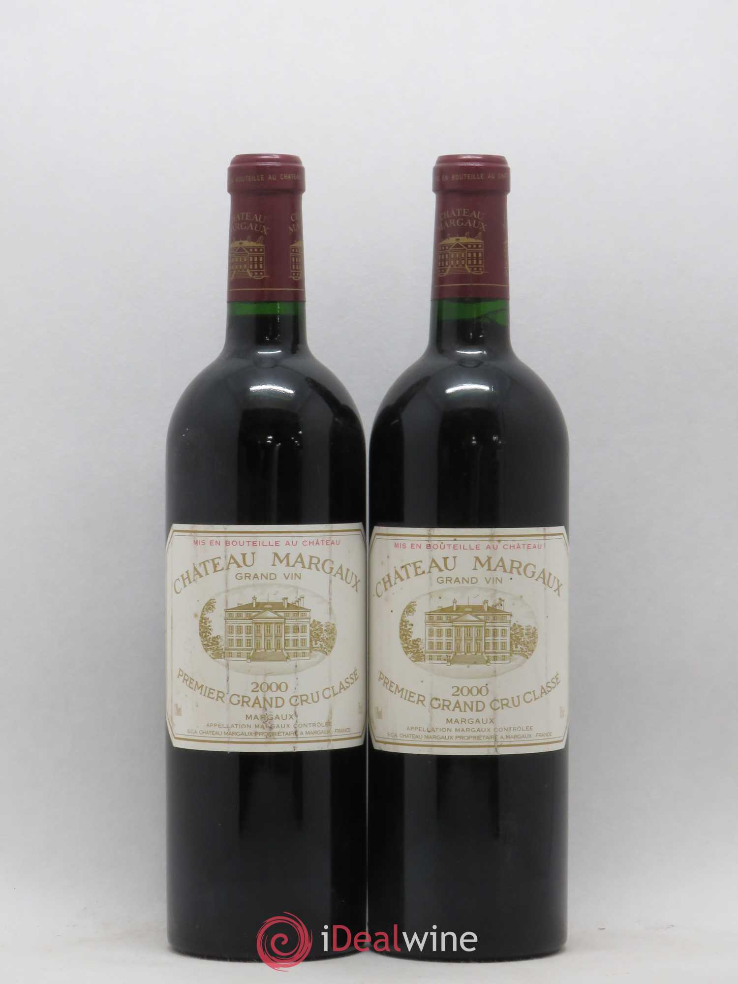 Château Margaux 1er Grand Cru Classé 2000 - Lot de 2 bouteilles - 0
