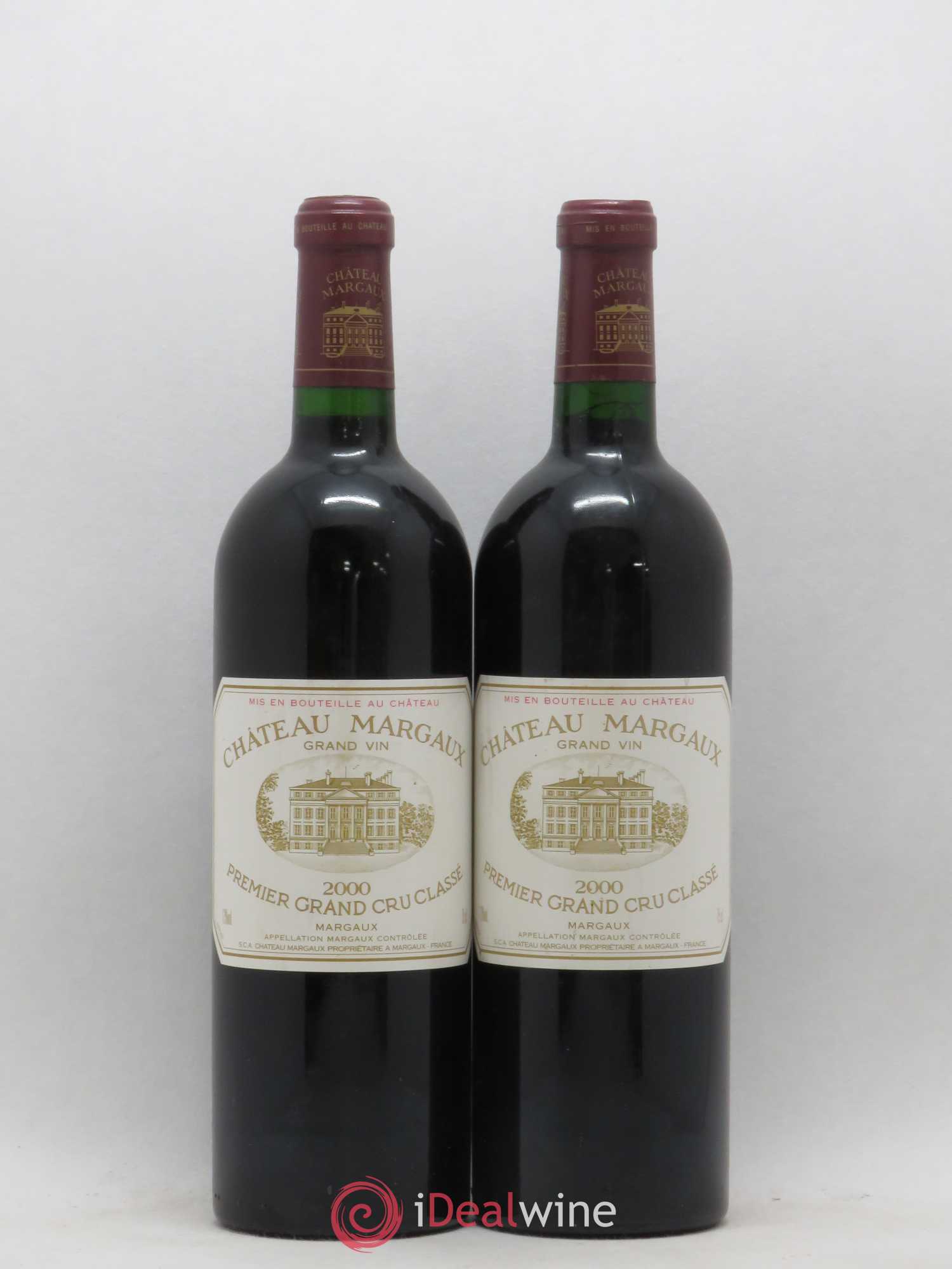 Château Margaux 1er Grand Cru Classé 2000 - Lot de 2 bouteilles - 0
