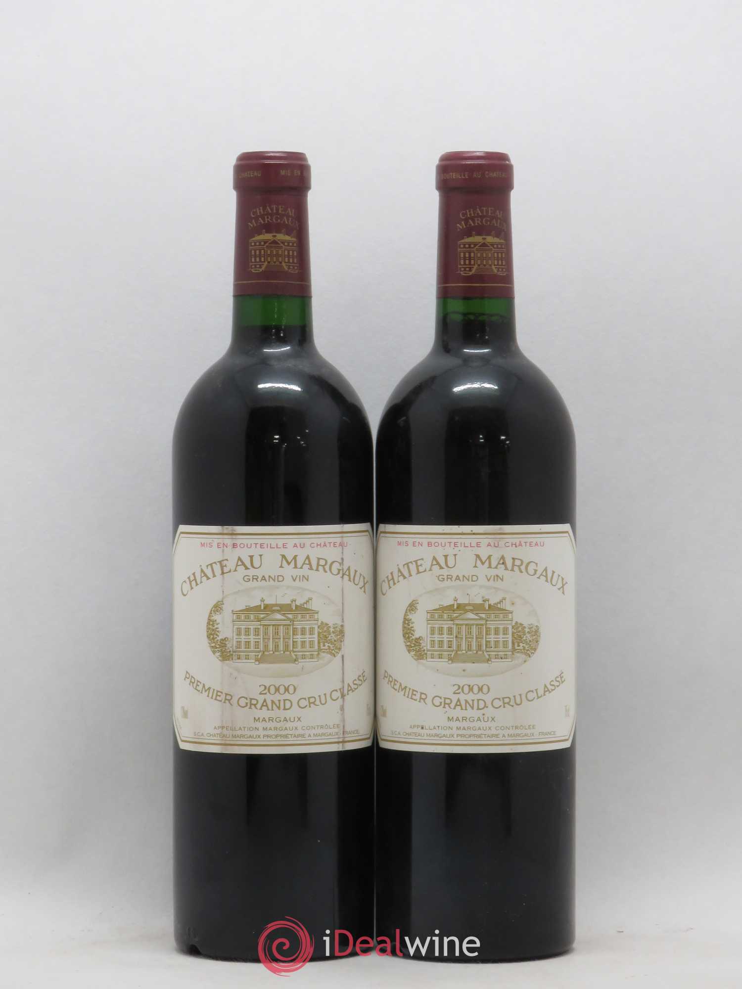 Château Margaux 1er Grand Cru Classé 2000 - Lot de 2 bouteilles - 0