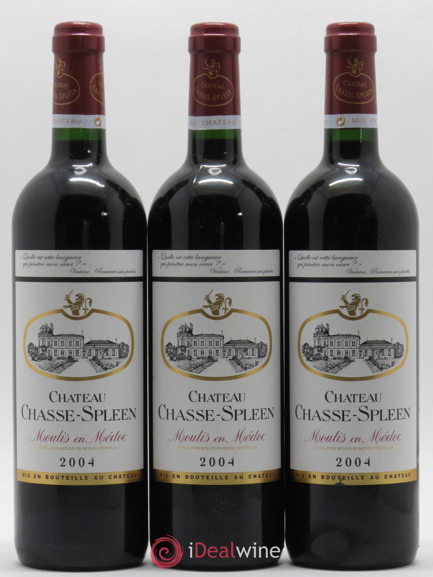 Château Chasse Spleen 2004 - Lot de 6 bouteilles - 1