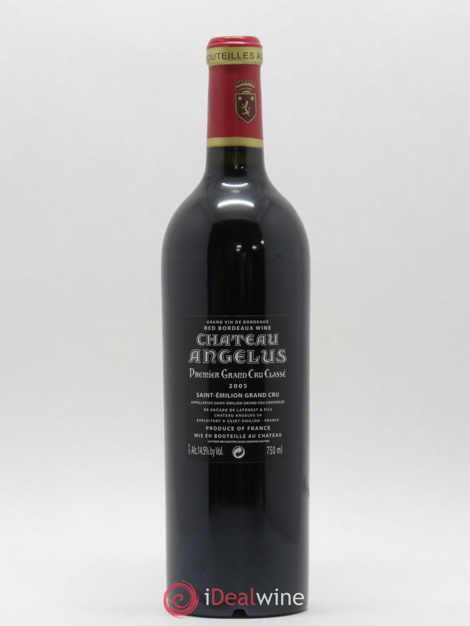 Château Angélus 1er Grand Cru Classé A 2005 - Lot de 1 bouteille - 1