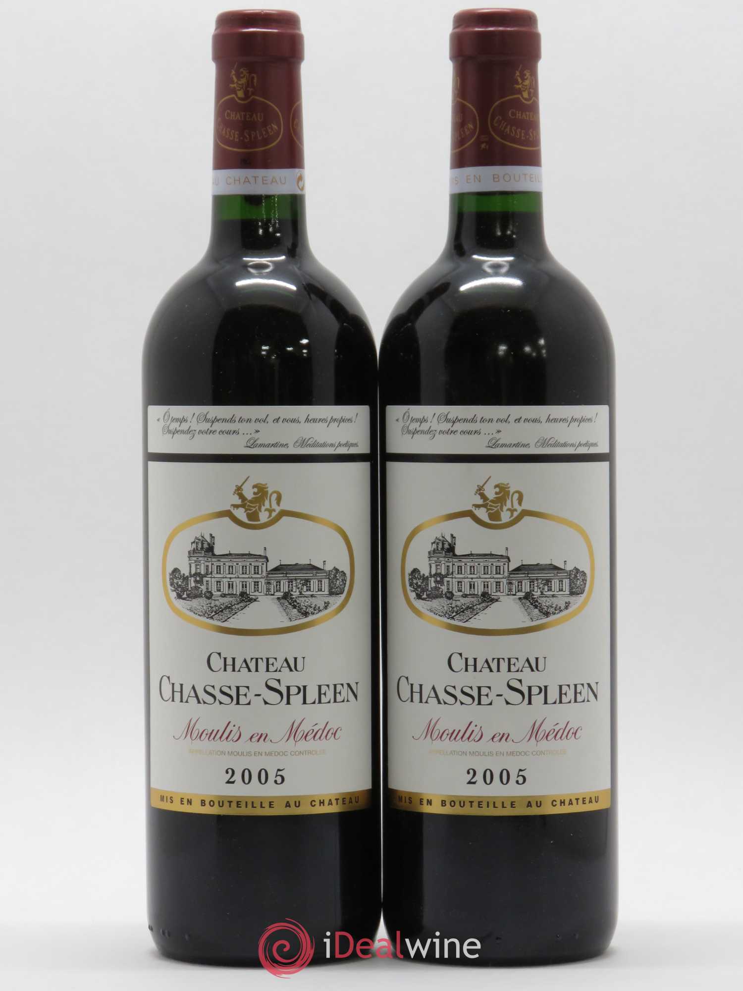 Château Chasse Spleen 2005 - Lot de 2 bouteilles - 0