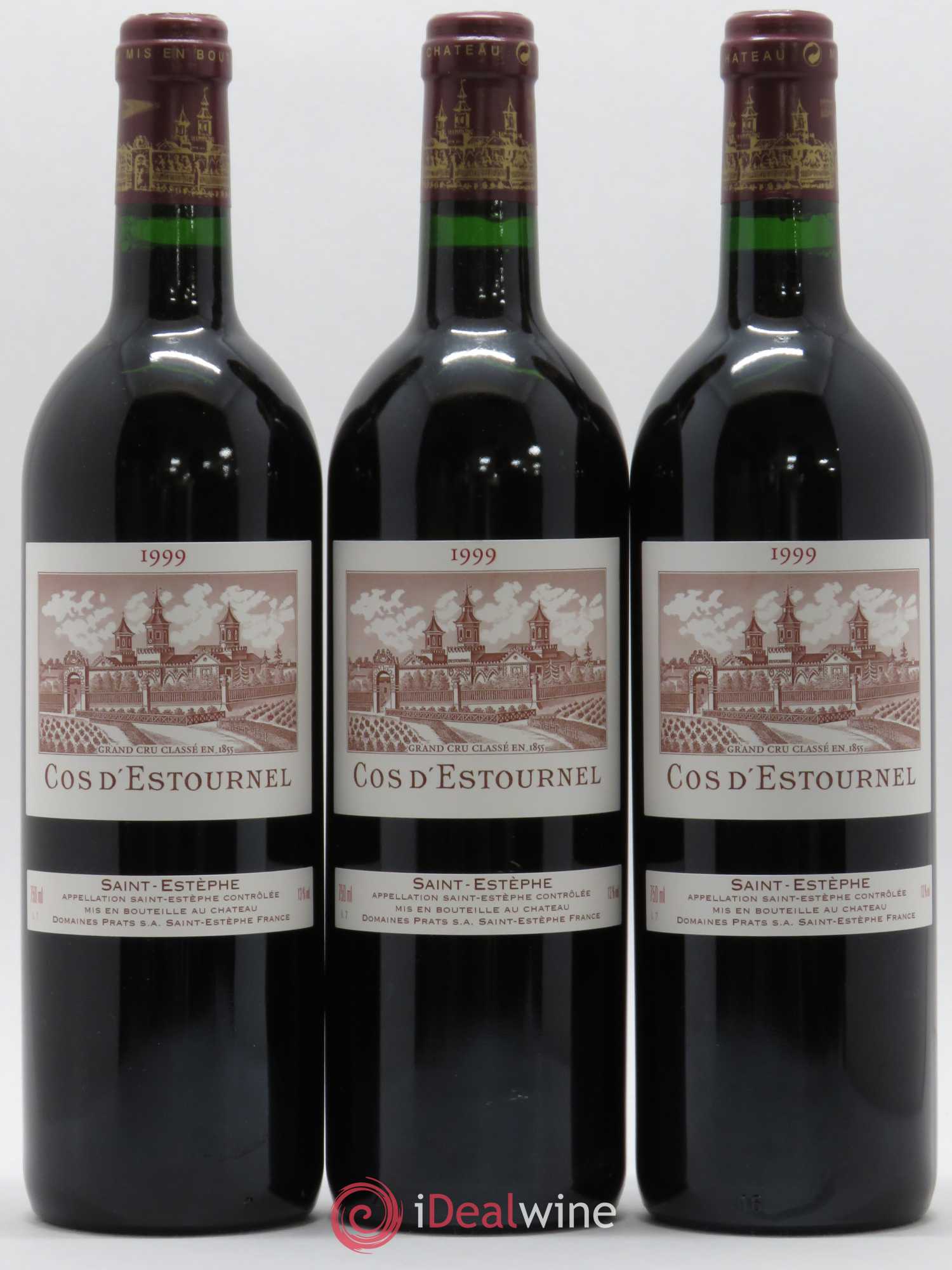 Cos d'Estournel 2ème Grand Cru Classé 1999 - Lot de 3 bouteilles - 0