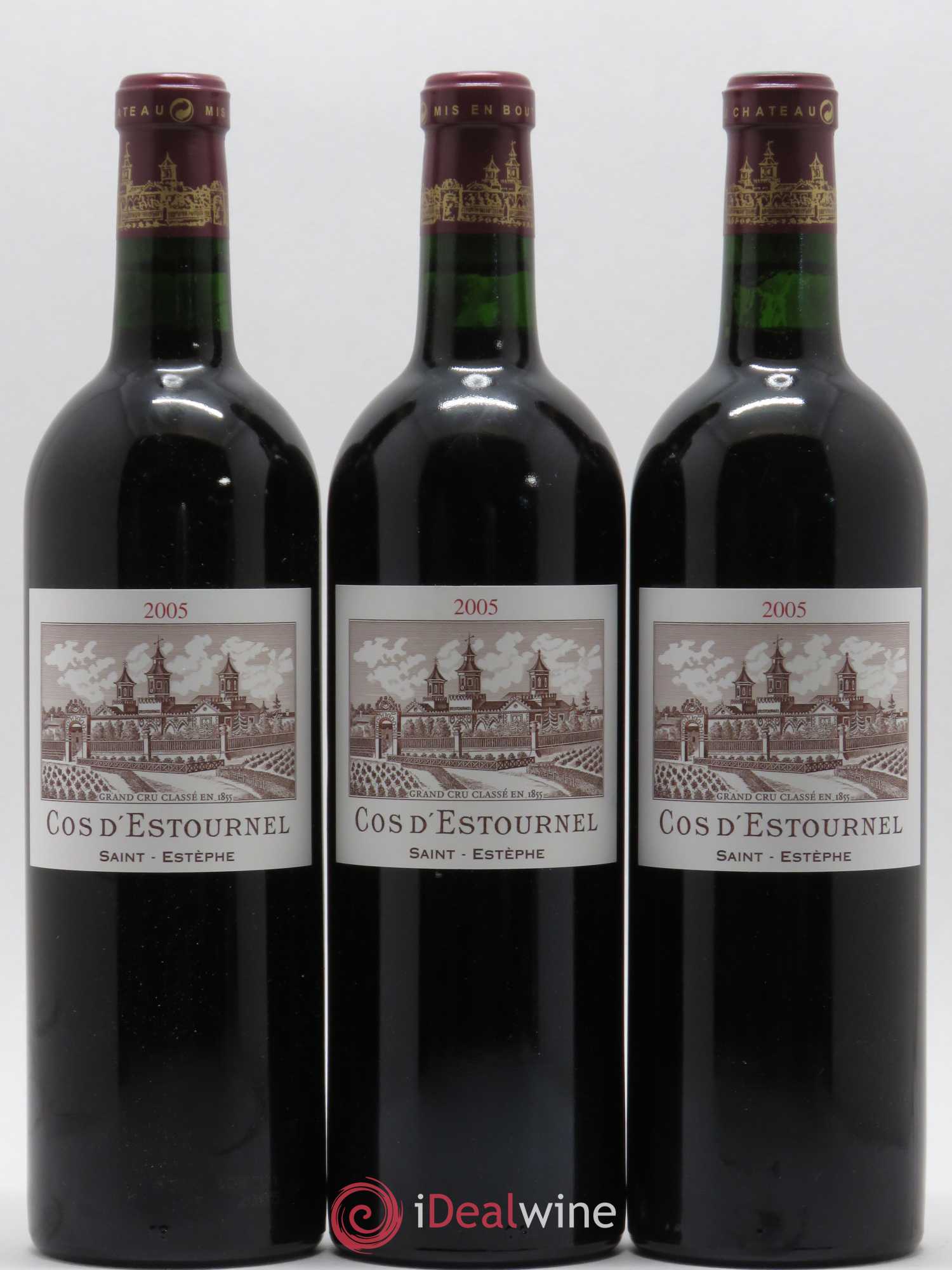 Cos d'Estournel 2ème Grand Cru Classé 2005 - Lot de 3 bouteilles - 0