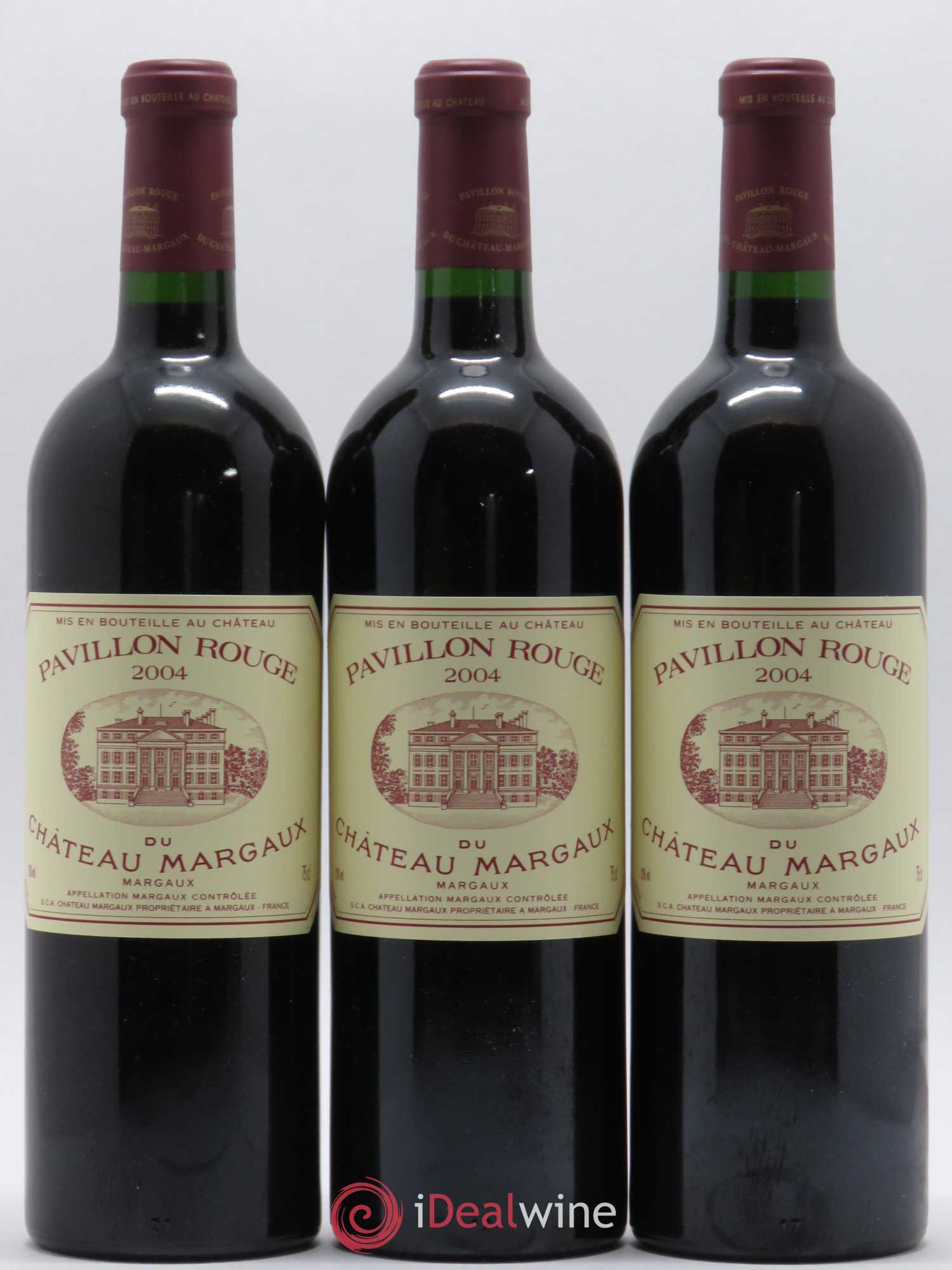 Pavillon Rouge du Château Margaux Second Vin 2004 - Lot de 3 bouteilles - 0