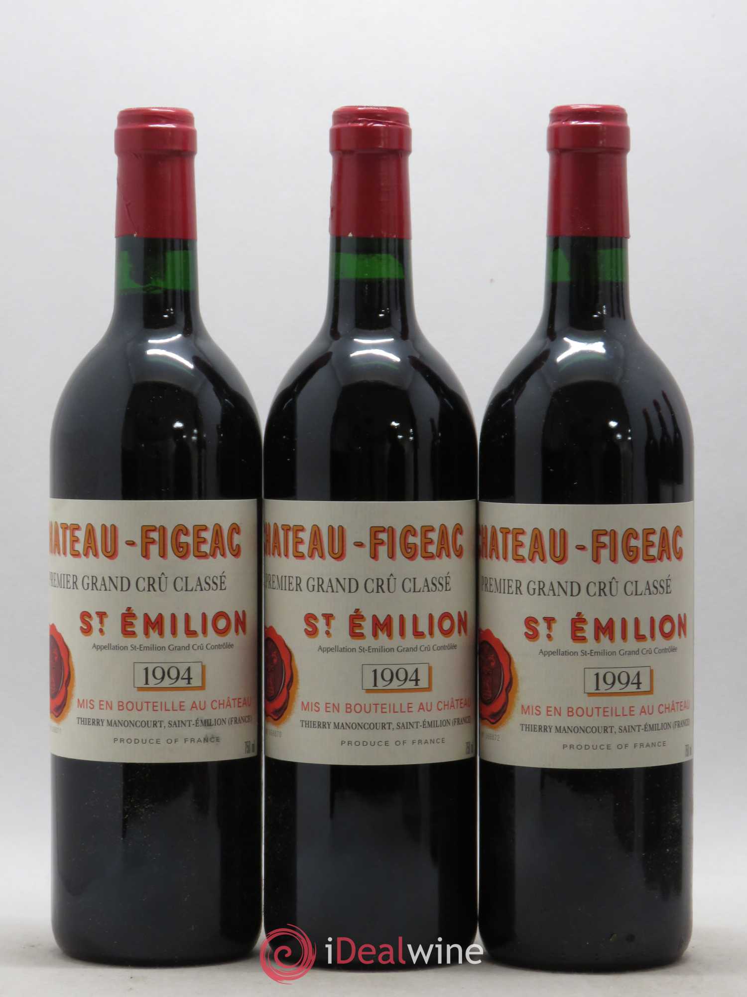 Château Figeac 1er Grand Cru Classé A 1994 - Lot de 6 bouteilles - 1