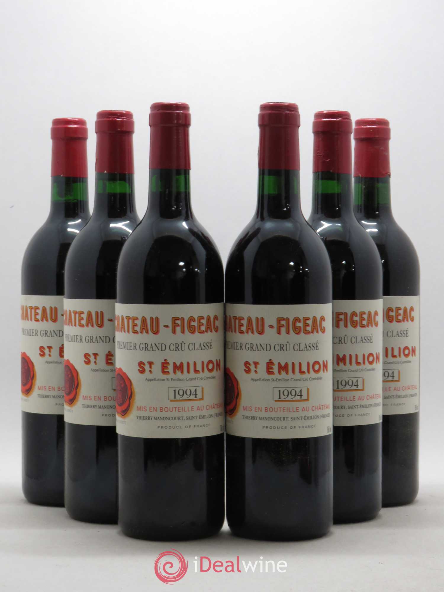 Château Figeac 1er Grand Cru Classé A 1994 - Lot de 6 bouteilles - 0