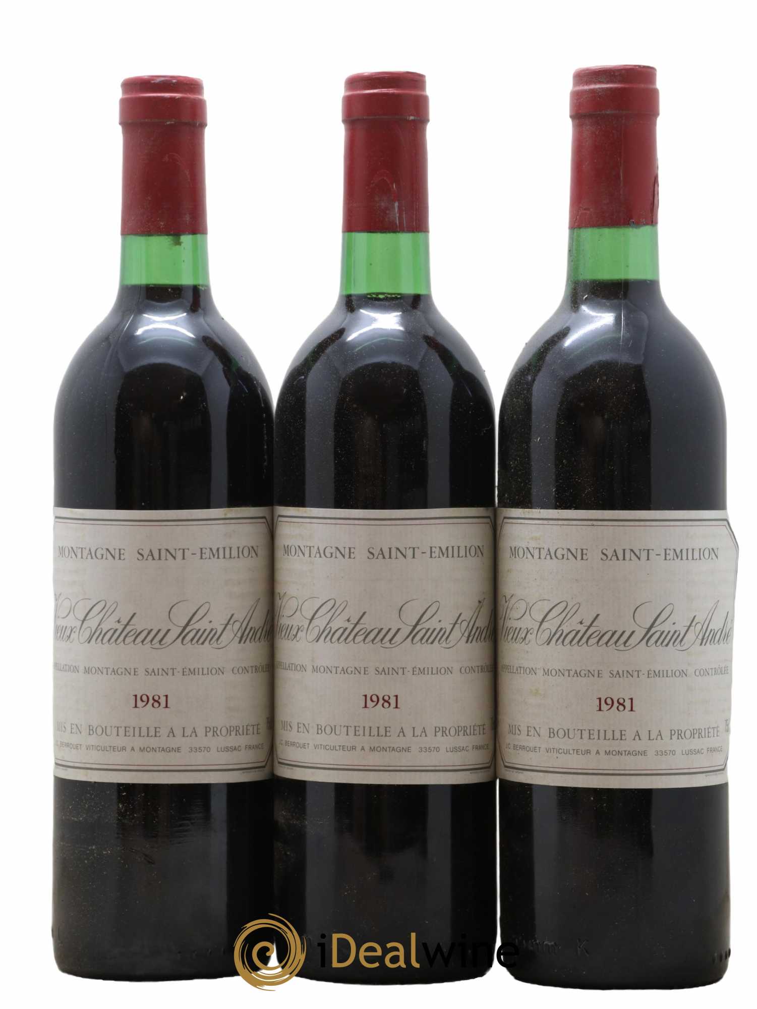 Vieux Château Saint-André 1981 - Lot de 3 bouteilles - 0