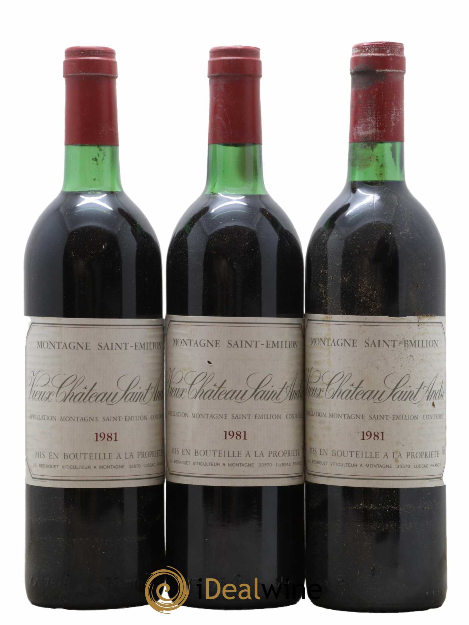 Vieux Château Saint-André 1981 - Lot de 3 bouteilles - 0