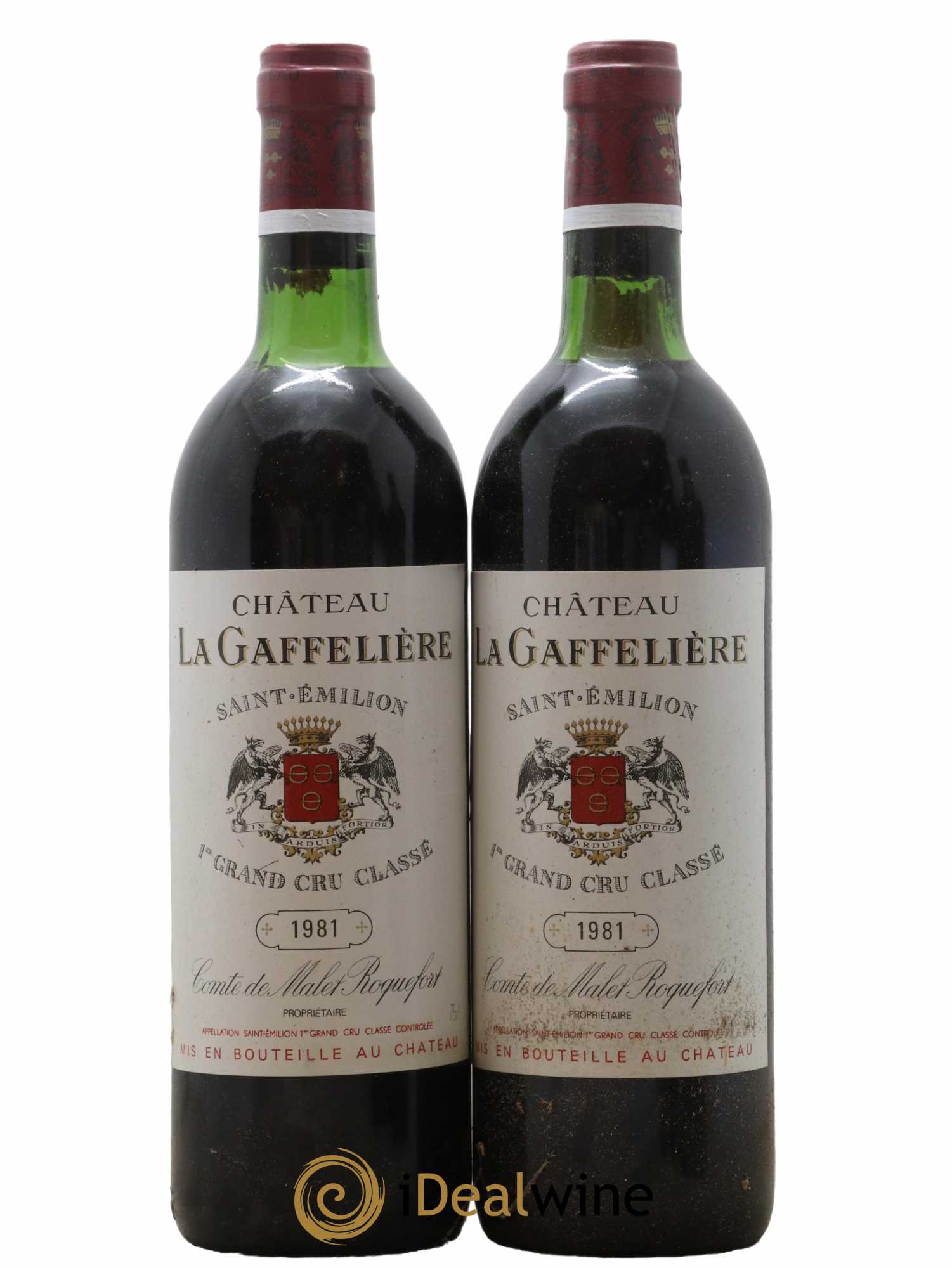 Château la Gaffelière 1er Grand Cru Classé B 1981 - Lot de 2 bouteilles - 0