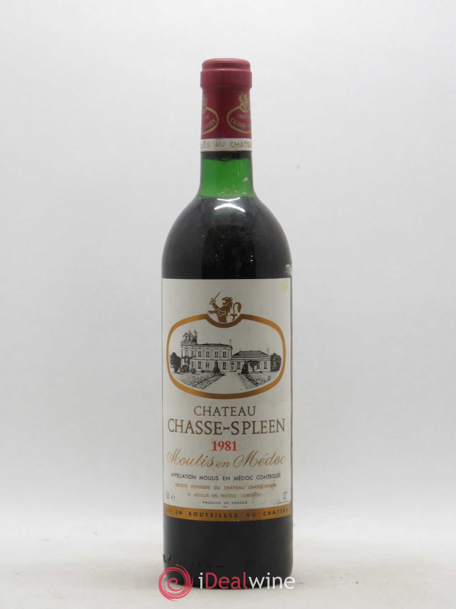 Château Chasse Spleen 1981 - Lot de 1 bouteille - 0
