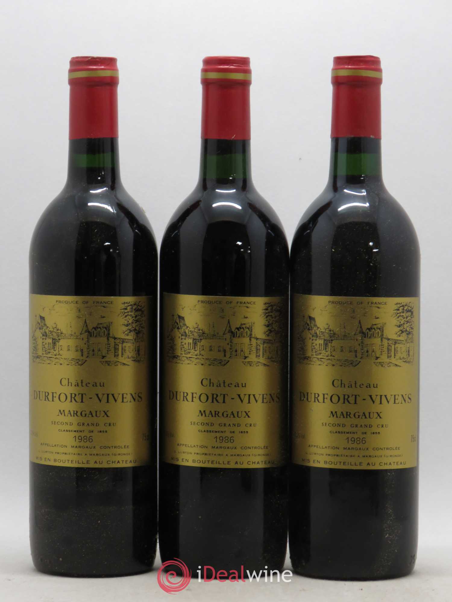 Château Durfort Vivens 2ème Grand Cru Classé 1986 - Lot de 6 bouteilles - 2