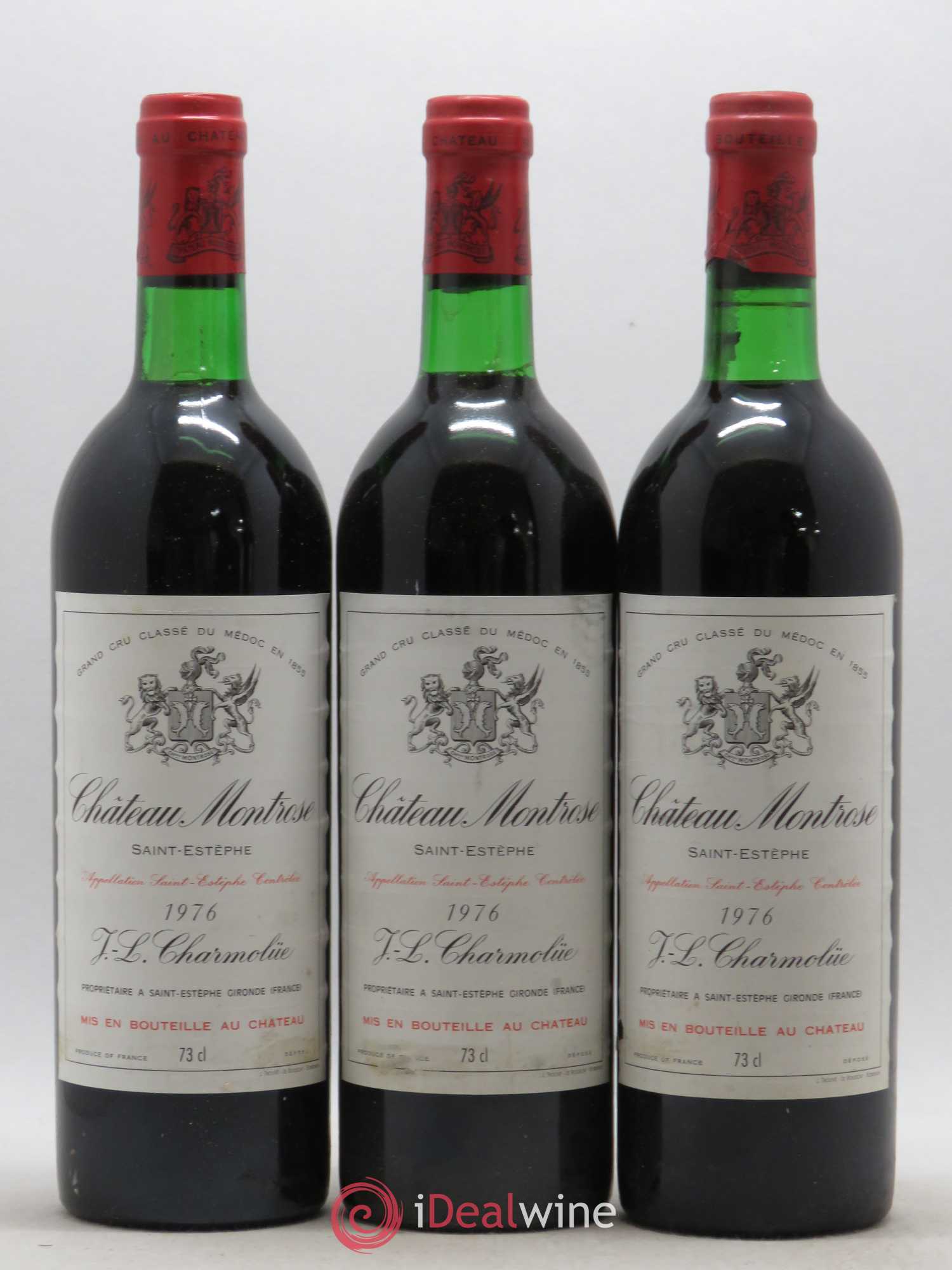 Château Montrose 2ème Grand Cru Classé 1976 - Lot de 3 bouteilles - 0