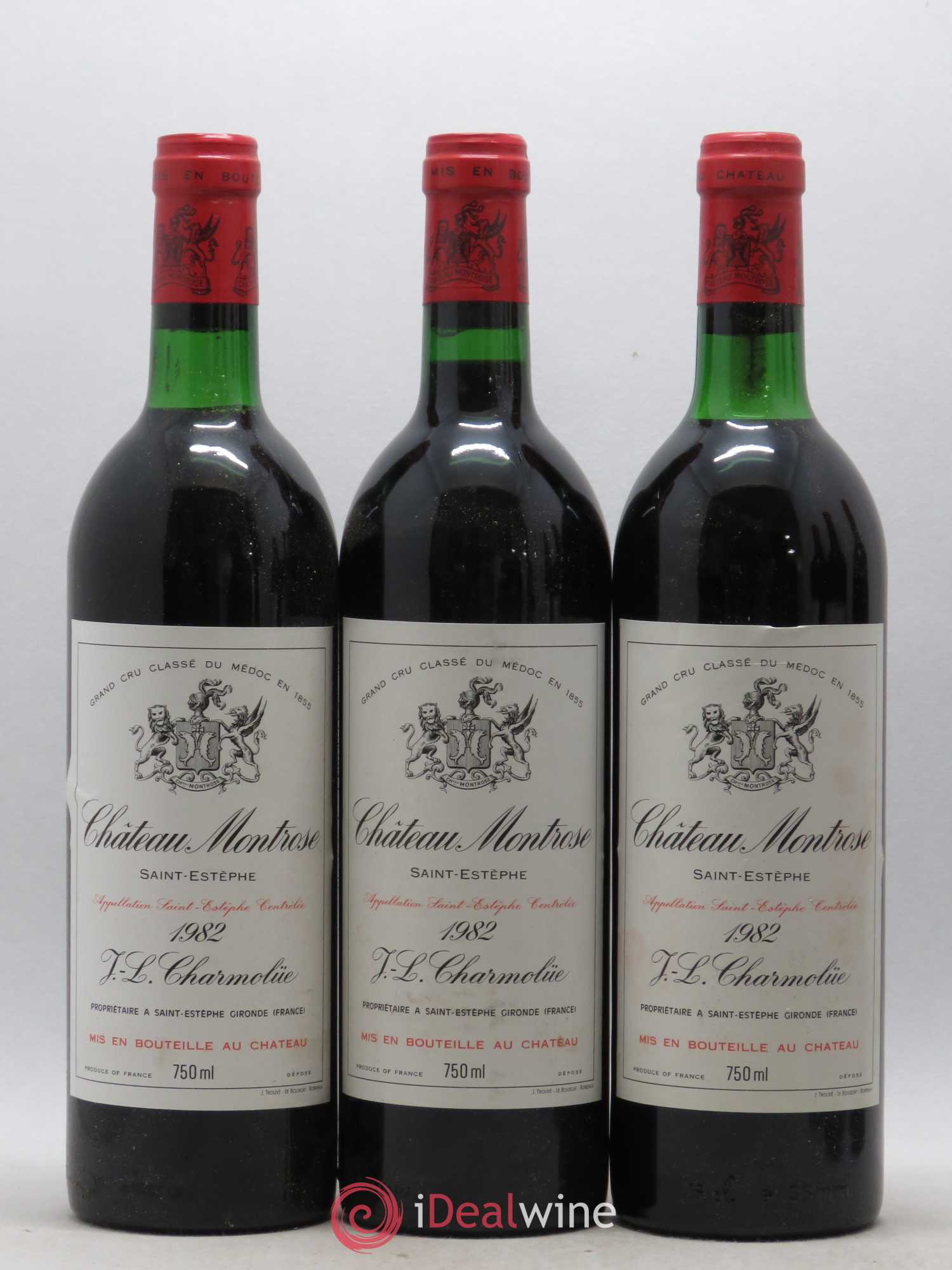 Château Montrose 2ème Grand Cru Classé 1982 - Lot de 6 bouteilles - 1