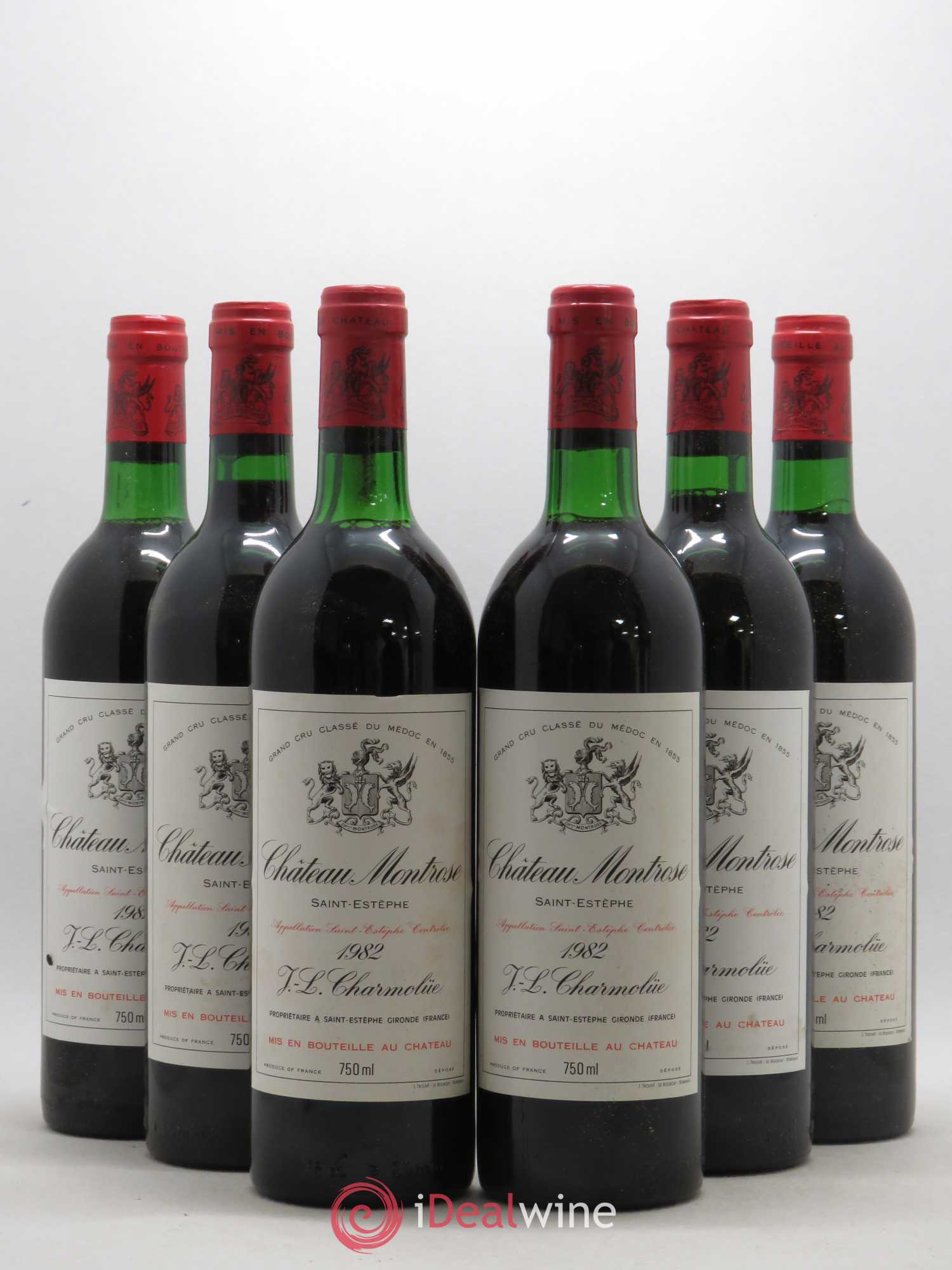 Château Montrose 2ème Grand Cru Classé 1982 - Lot de 6 bouteilles - 0