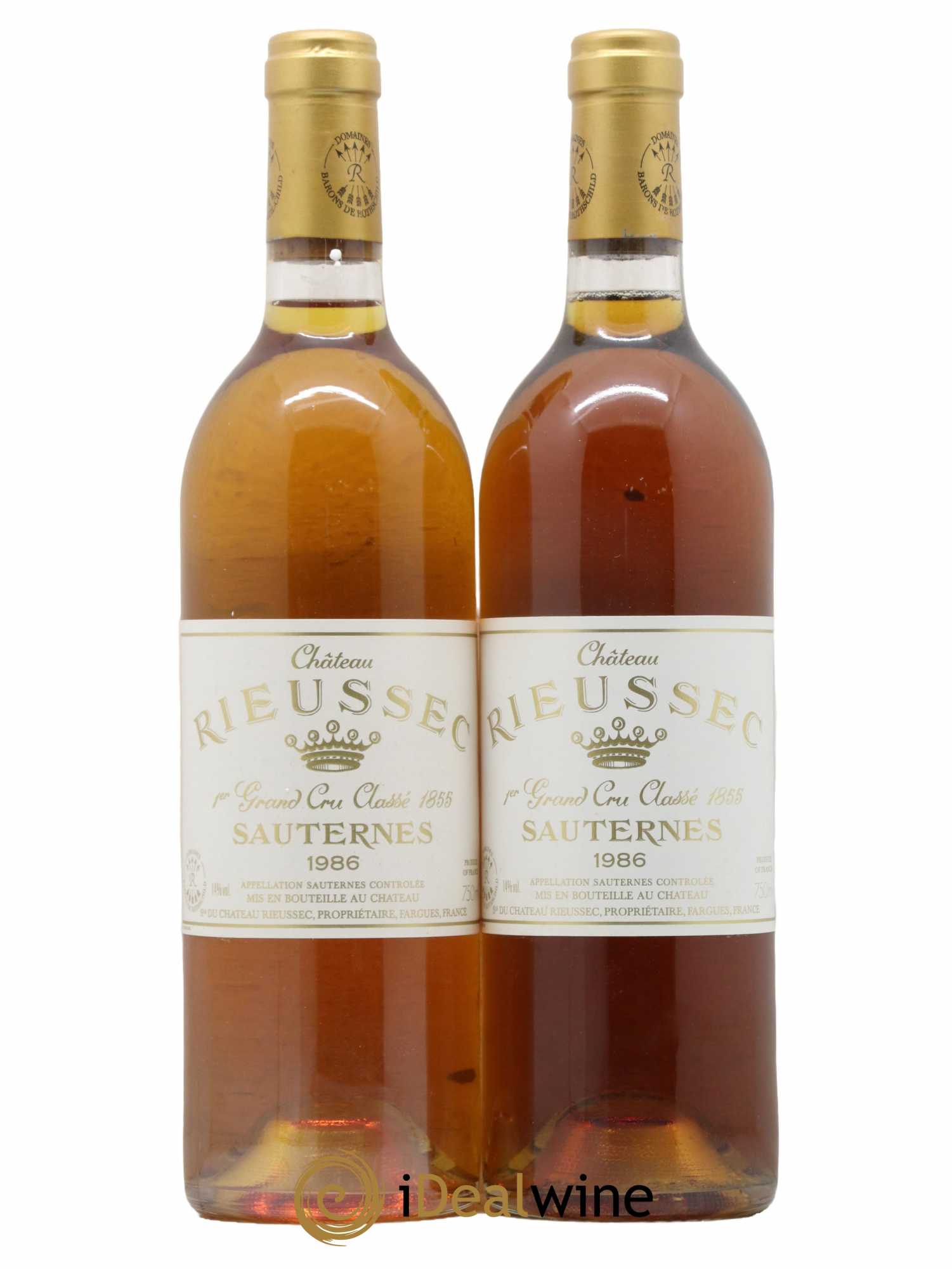 Château Rieussec 1er Grand Cru Classé 1986 - Lotto di 2 bottiglie - 0