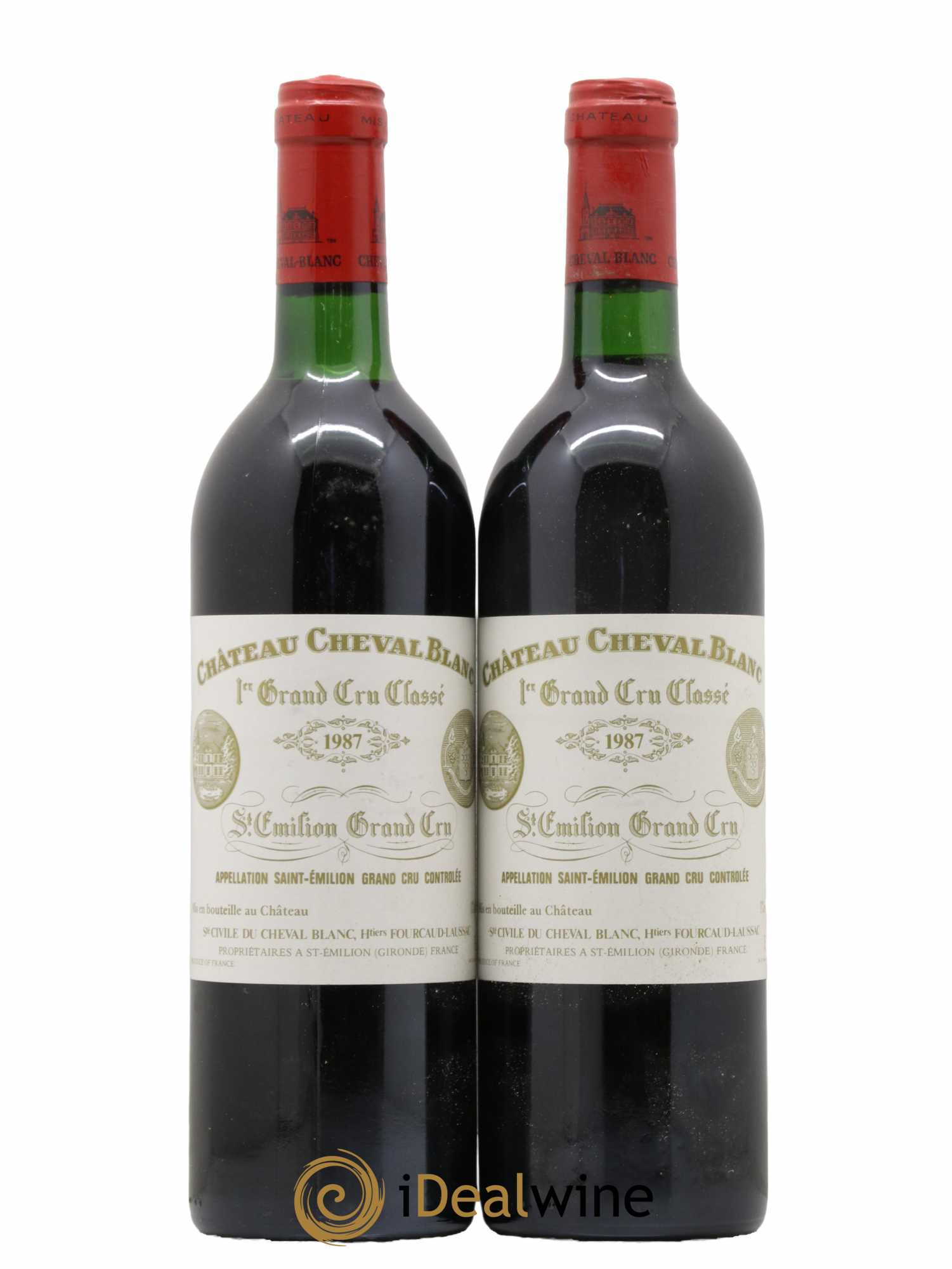 Château Cheval Blanc 1er Grand Cru Classé A 1987 - Lot de 2 bouteilles - 0