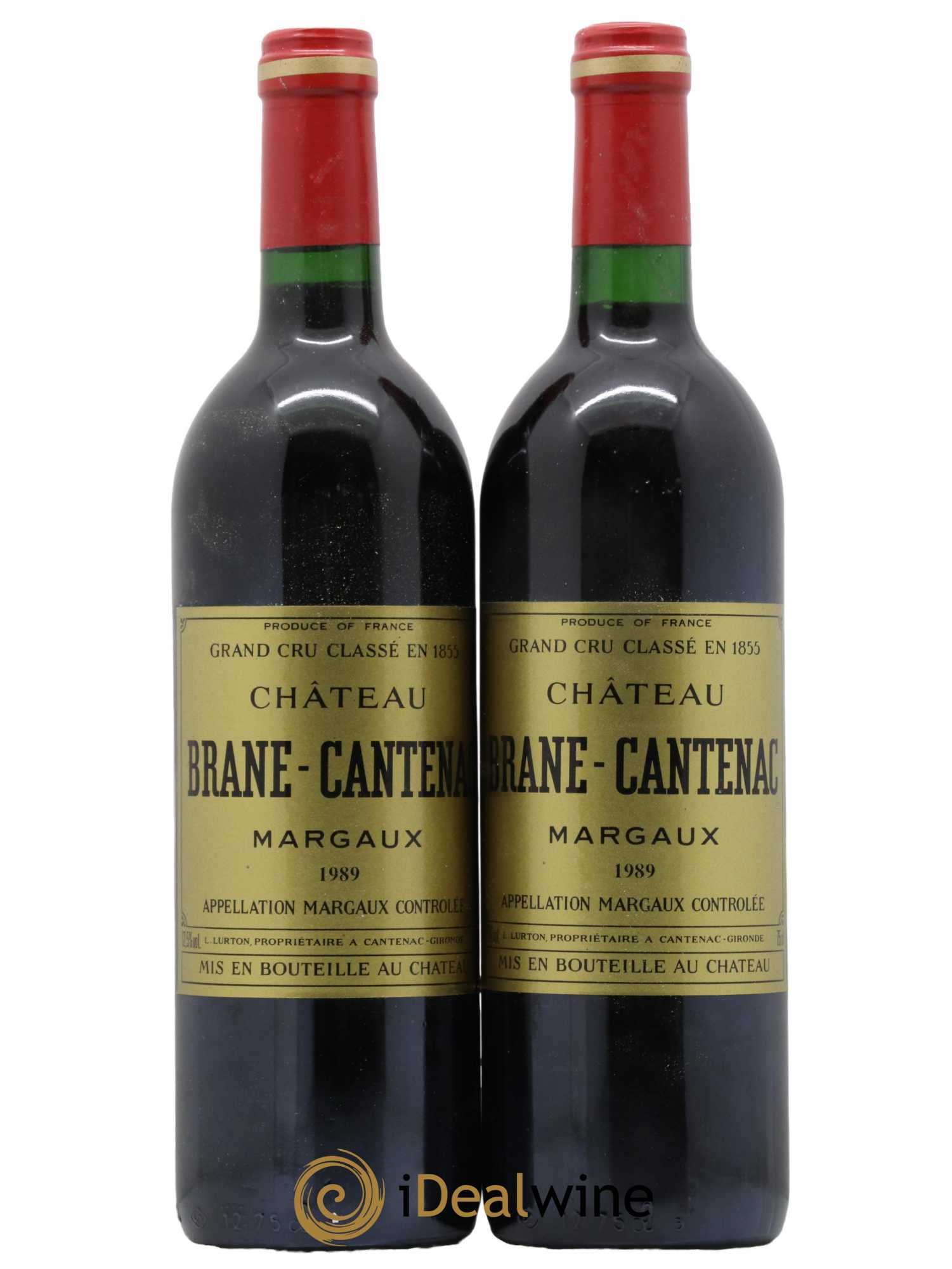 Château Brane Cantenac 2ème Grand Cru Classé 1989 - Lot de 2 bouteilles - 0