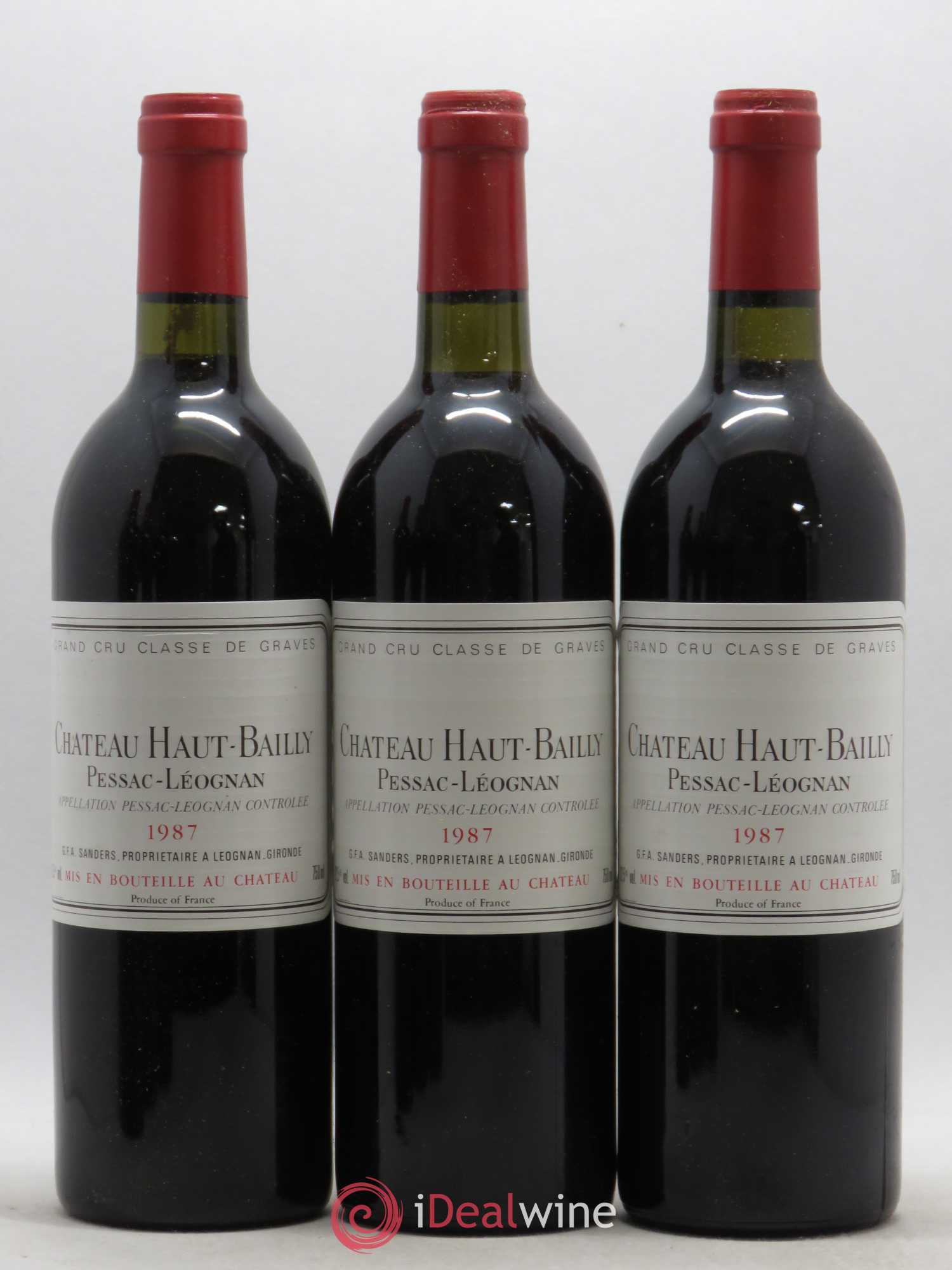 Château Haut-Bailly Cru Classé de Graves 1987 - Lot de 6 bouteilles - 1