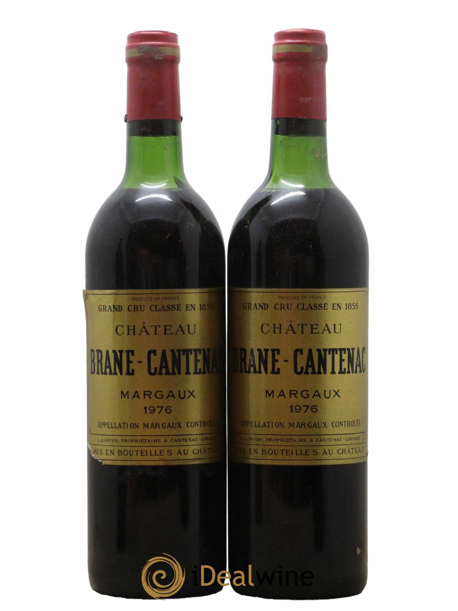 Château Brane Cantenac 2ème Grand Cru Classé 1976 - Lot de 2 bouteilles - 0