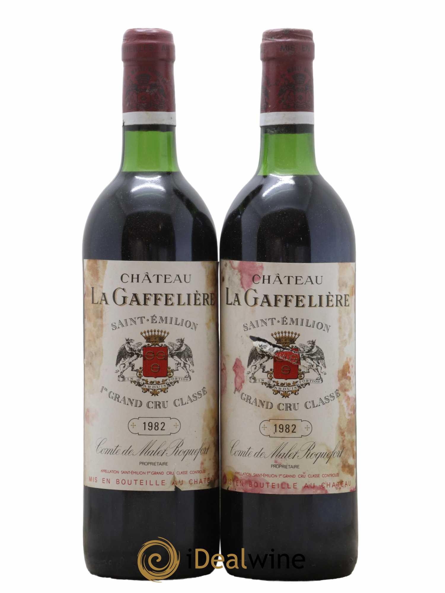 Château la Gaffelière 1er Grand Cru Classé B 1982 - Lot de 2 bouteilles - 0