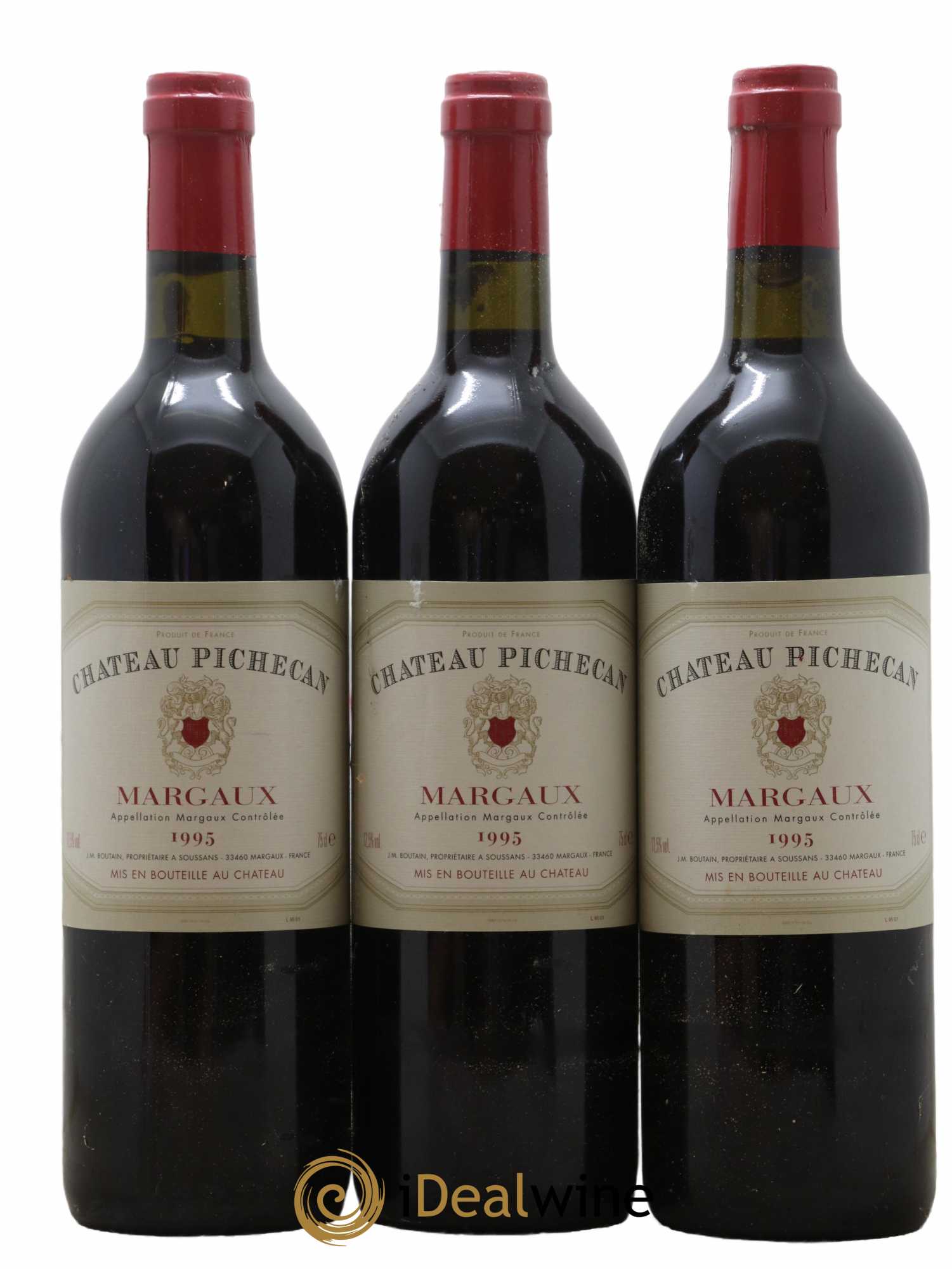 Bordeaux Margaux Château Pichecan 1995 - Lot de 12 bouteilles - 3