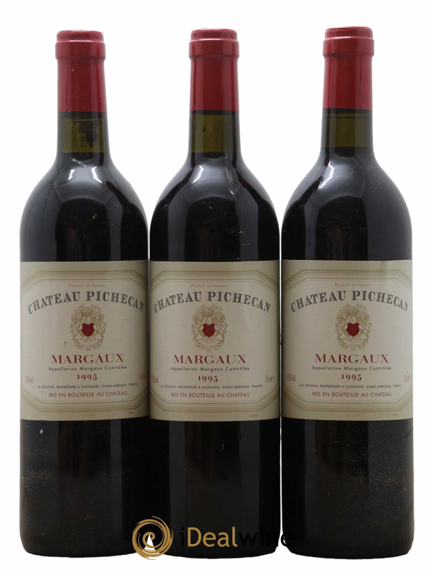 Bordeaux Margaux Château Pichecan 1995 - Lot de 12 bouteilles - 4
