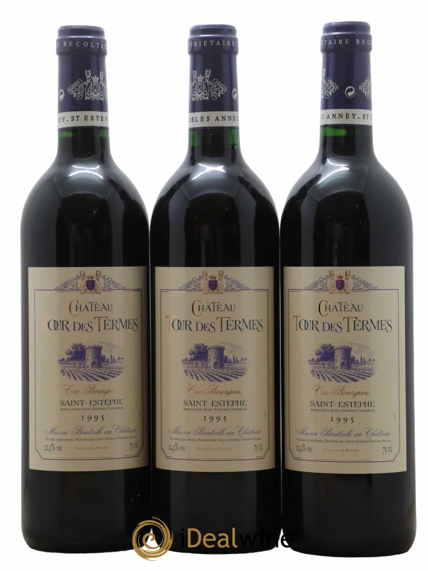 Château Tour des Termes Cru Bourgeois 1995 - Posten von 12 Flaschen - 3