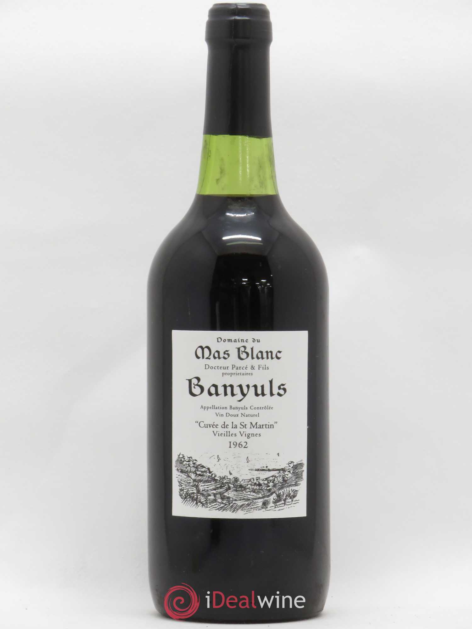 Banyuls Vieilles vignes Mas Blanc (Domaine du) - Parcé et Fils Cuvée de la Saint Martin 1962 - Posten von 1 Flasche - 0