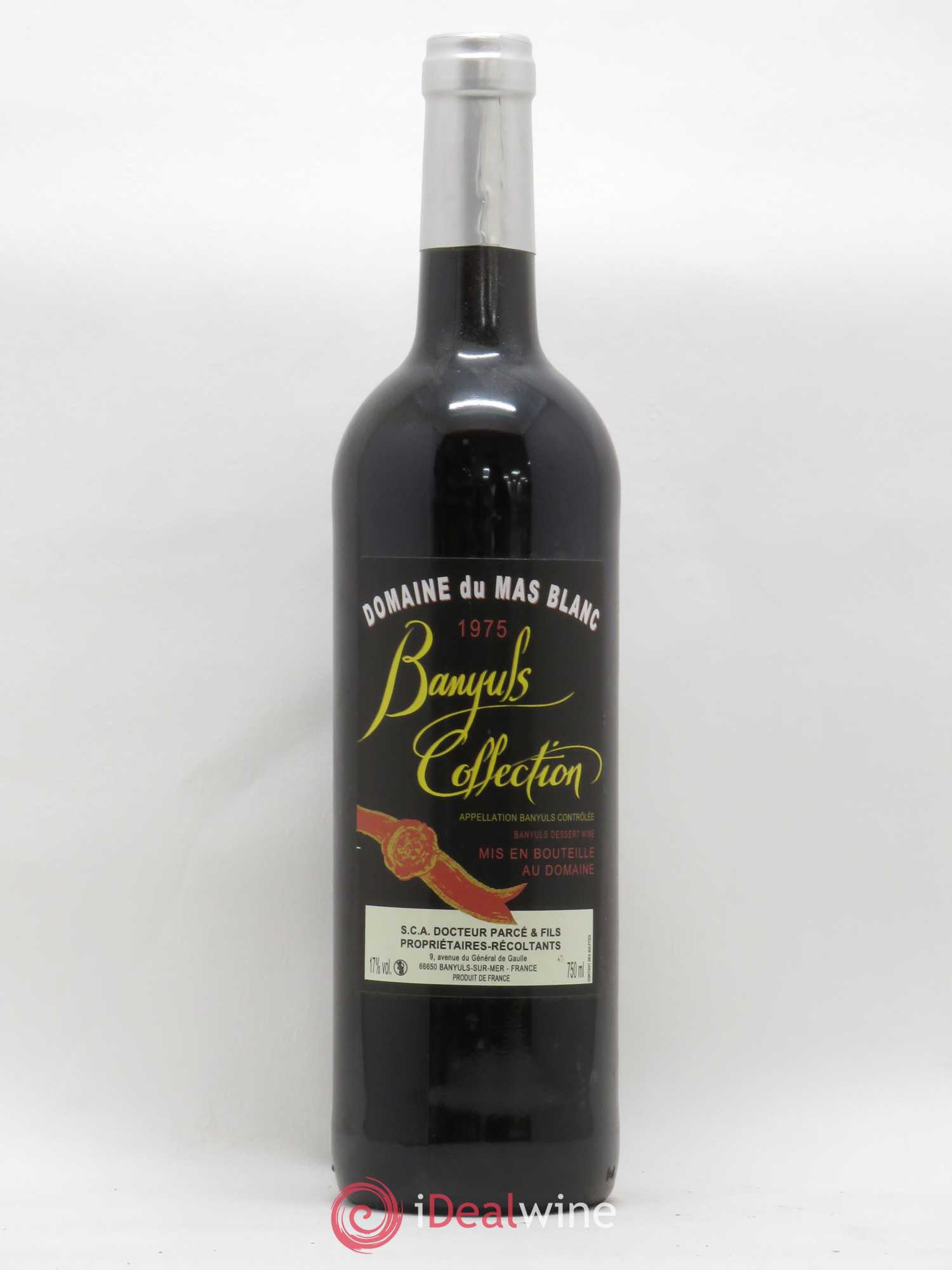 Banyuls Collection Mas Blanc (Domaine du) - Parcé et Fils 1975 - Lot de 1 bouteille - 0