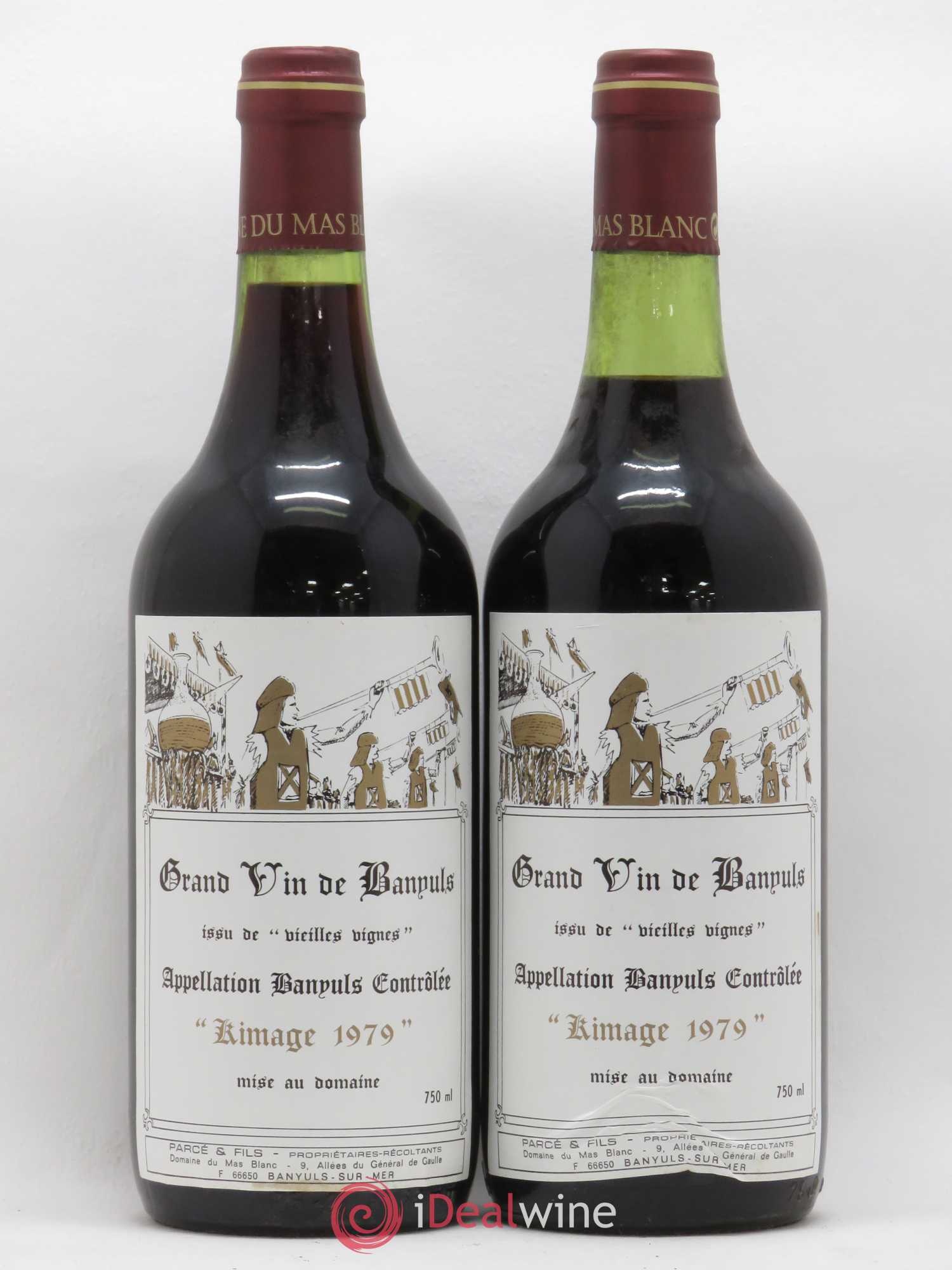Banyuls Rimage Mas Blanc (Domaine du) - Parcé et Fils Vieilles vignes 1979 - Posten von 2 Flaschen - 0