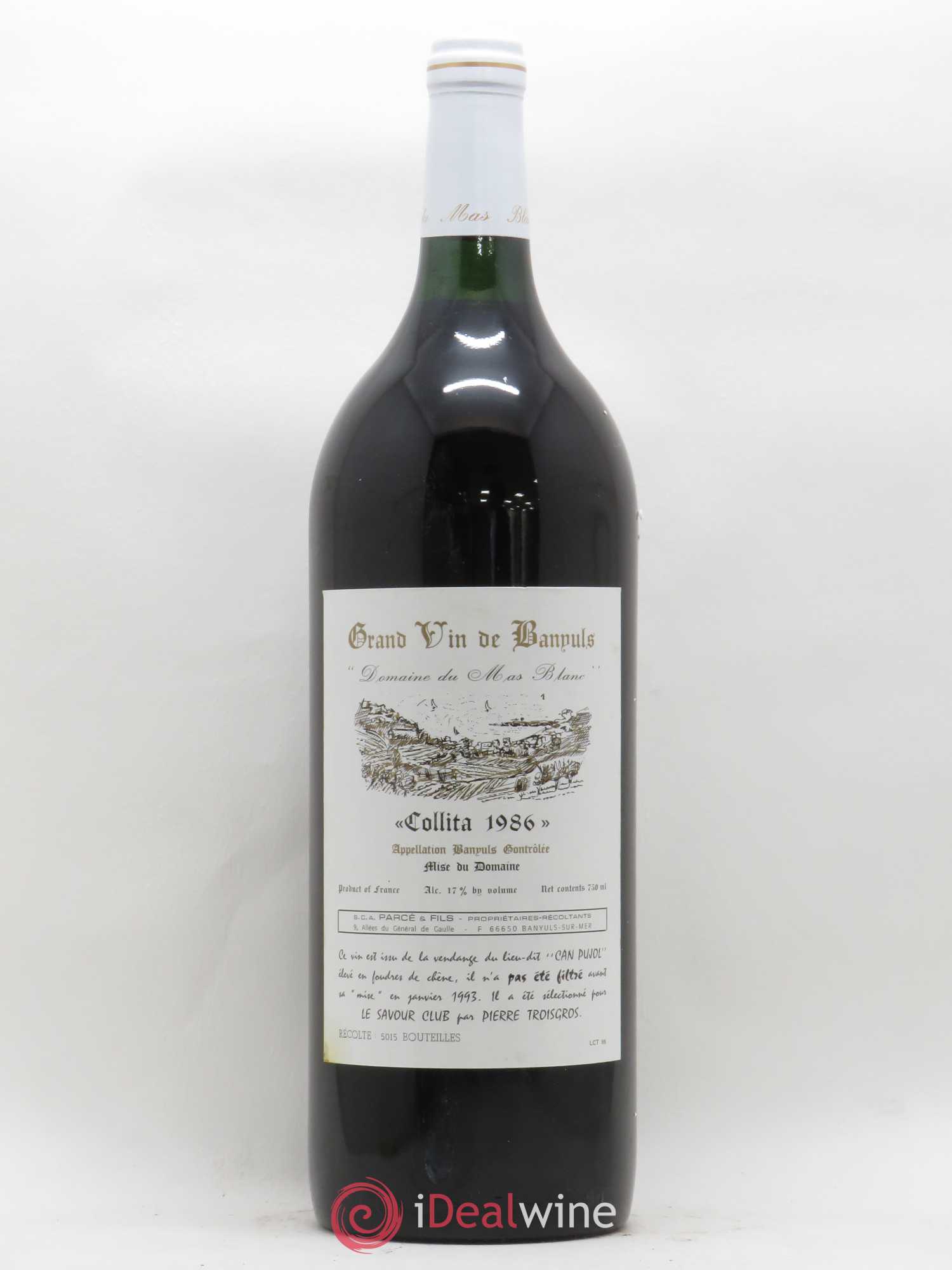 Banyuls Collita Domaine du Mas Blanc 1986 - Posten von 1 Magnum - 0