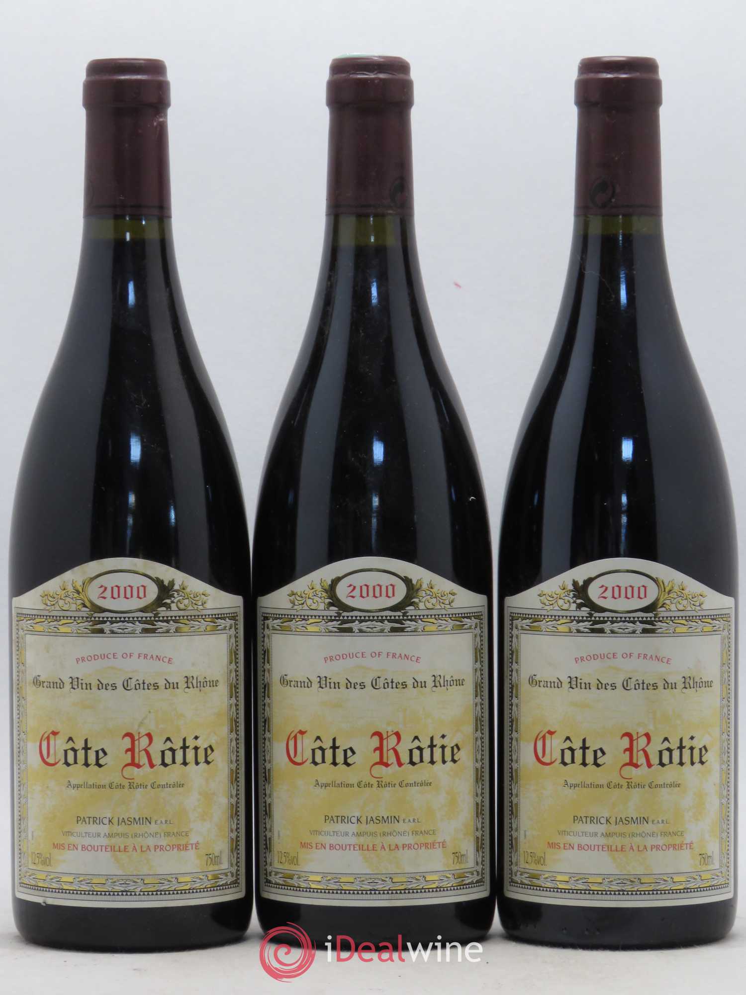 Côte-Rôtie Jasmin (Domaine) 2000 - Lot de 3 bouteilles - 0