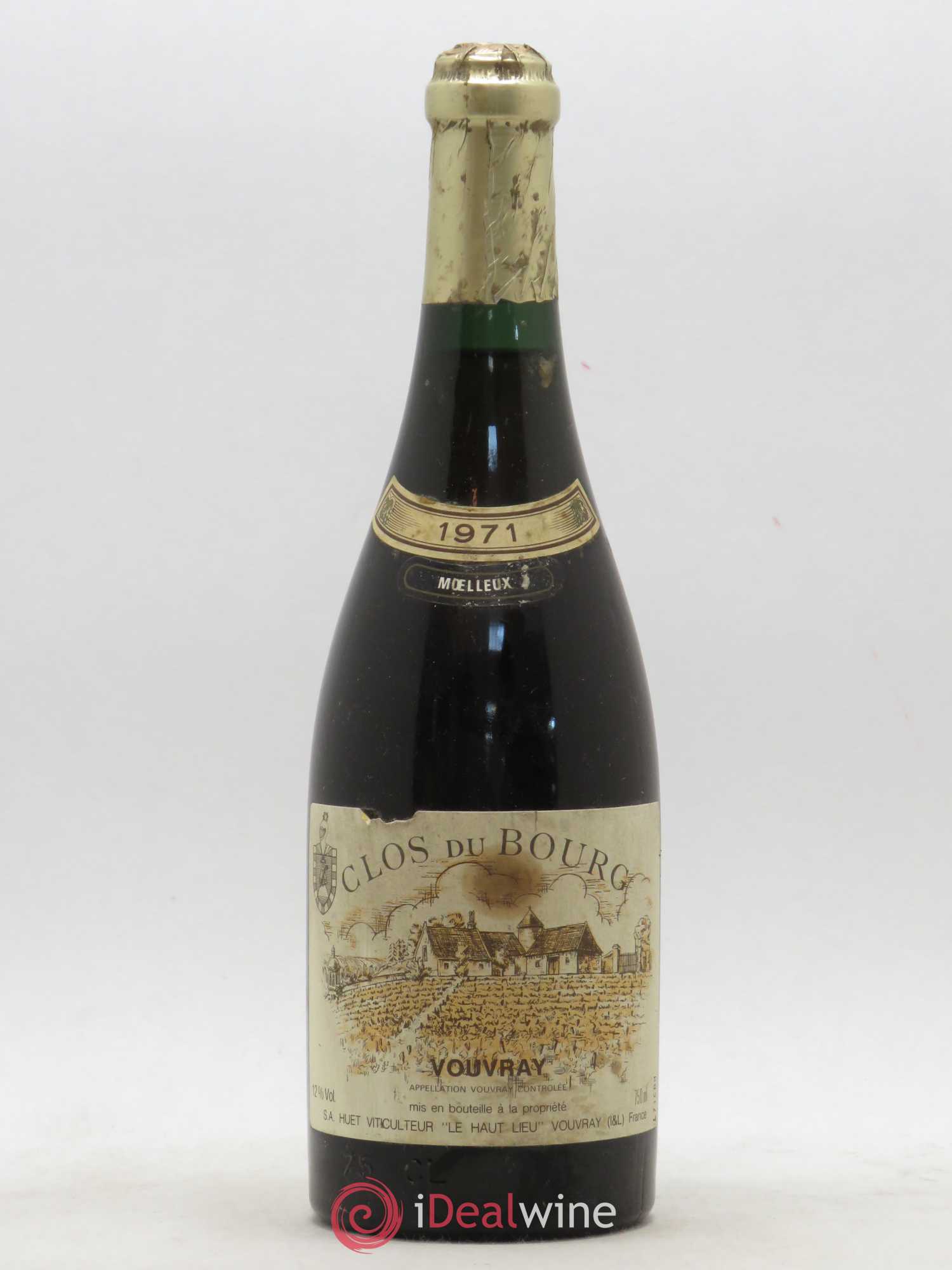 Vouvray Clos du Bourg Moelleux Domaine Huet 1971 - Lotto di 1 bottiglia - 0