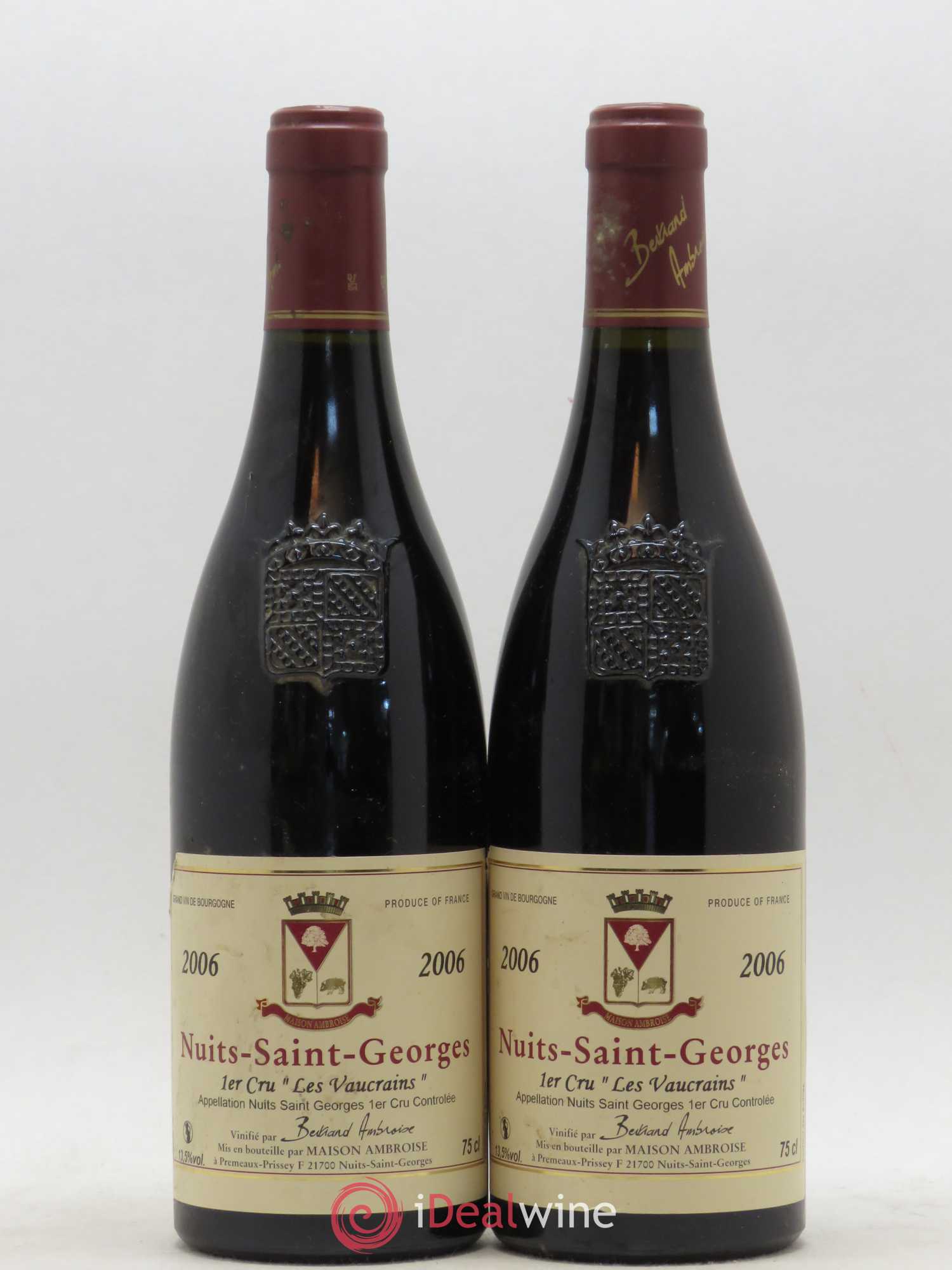 Nuits-Saint-Georges 1er Cru Les Vaucrains Maison Ambroise 2006 - Posten von 2 Flaschen - 0