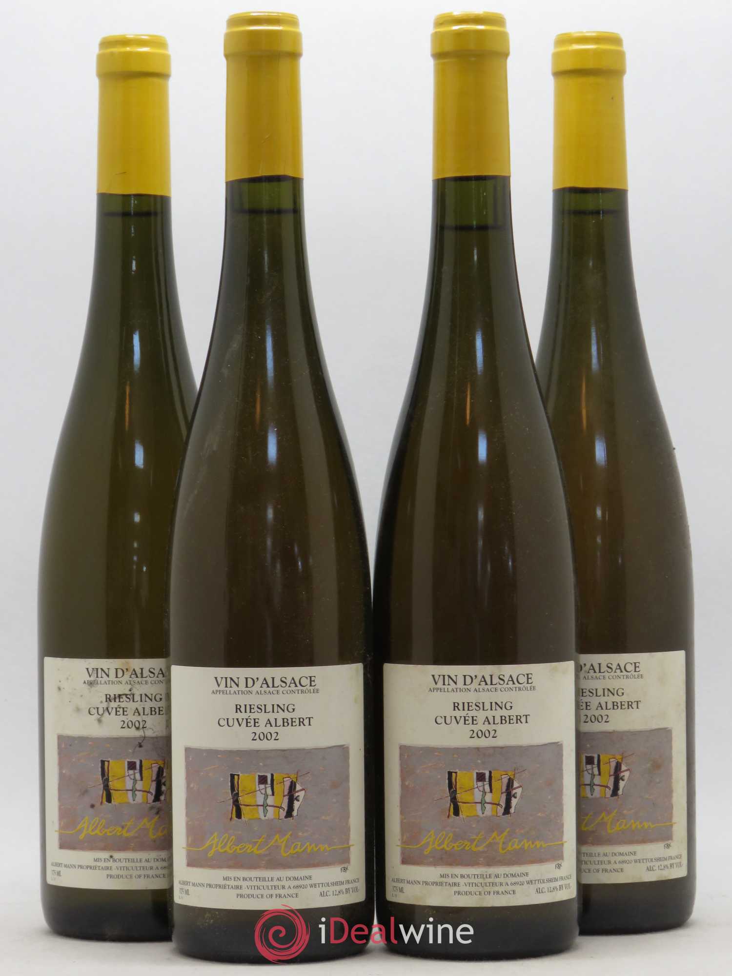 Alsace Riesling Cuvée Albert Albert Mann 2002 - Lot de 4 bouteilles - 0