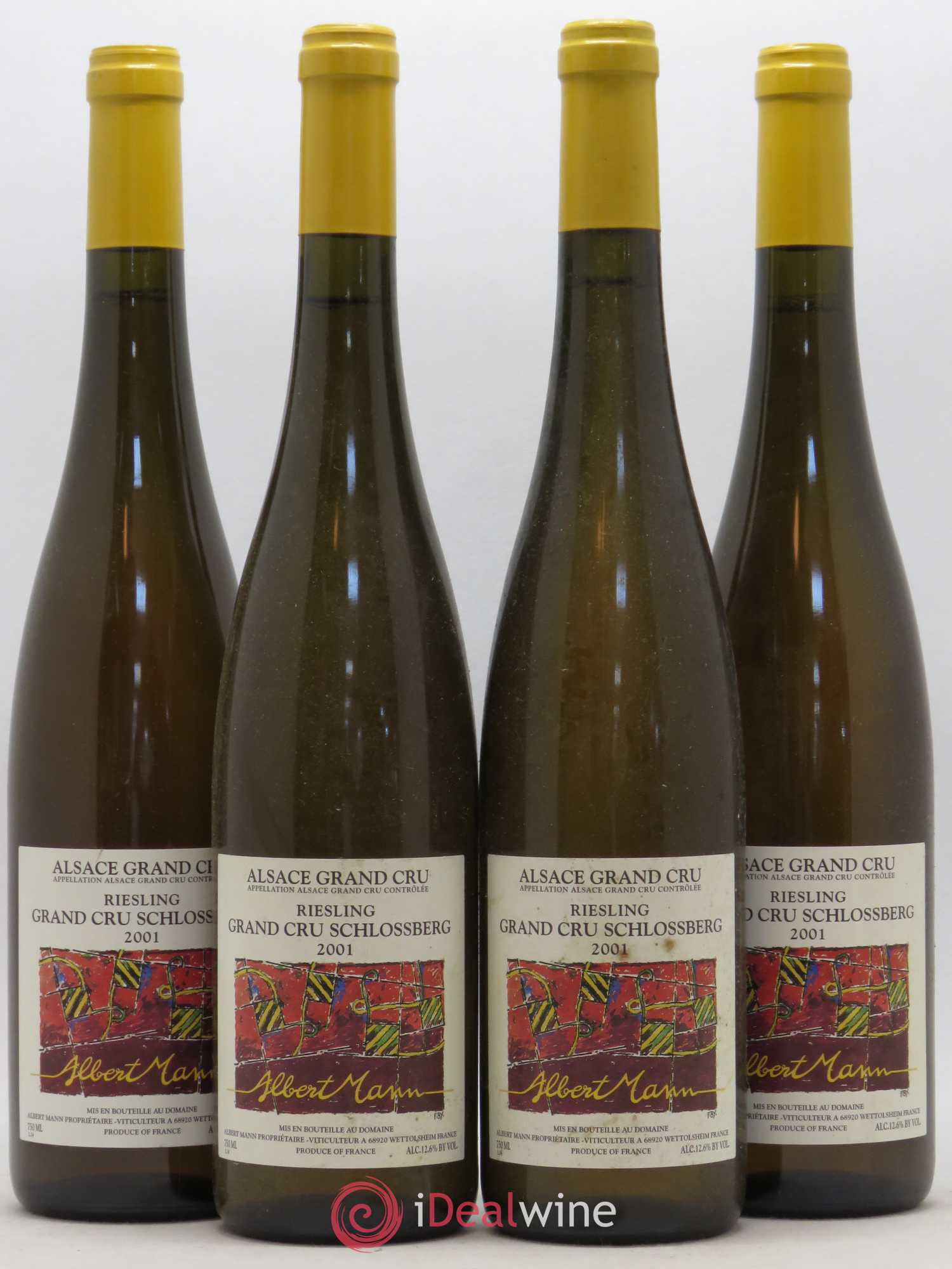 Alsace Riesling Grand Cru Schlossberg Albert Mann 2001 - Lot de 4 bouteilles - 0