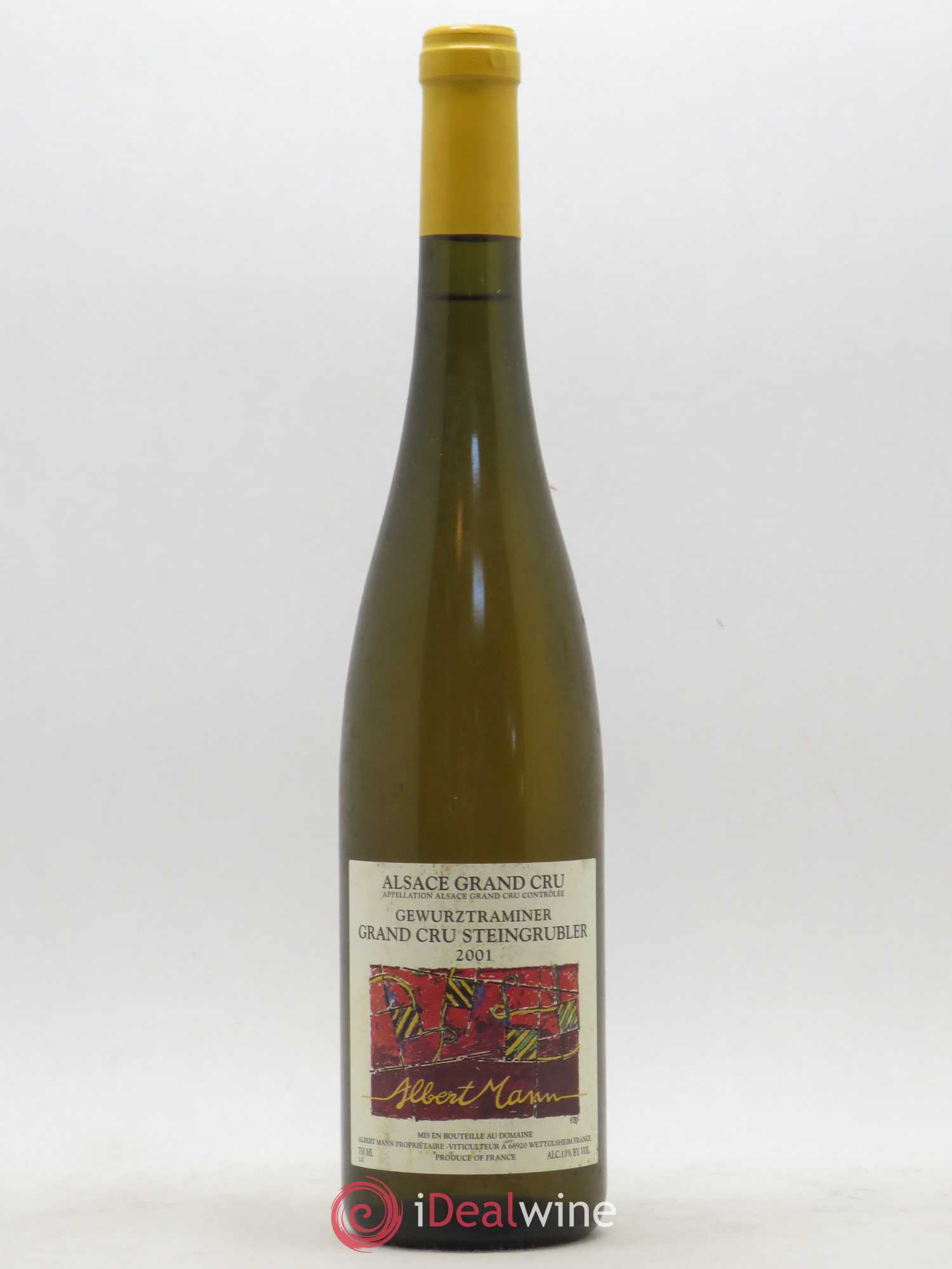 Alsace Gewurztraminer Grand Cru Steingrübler Albert Mann 2001 - Lot de 1 bouteille - 0