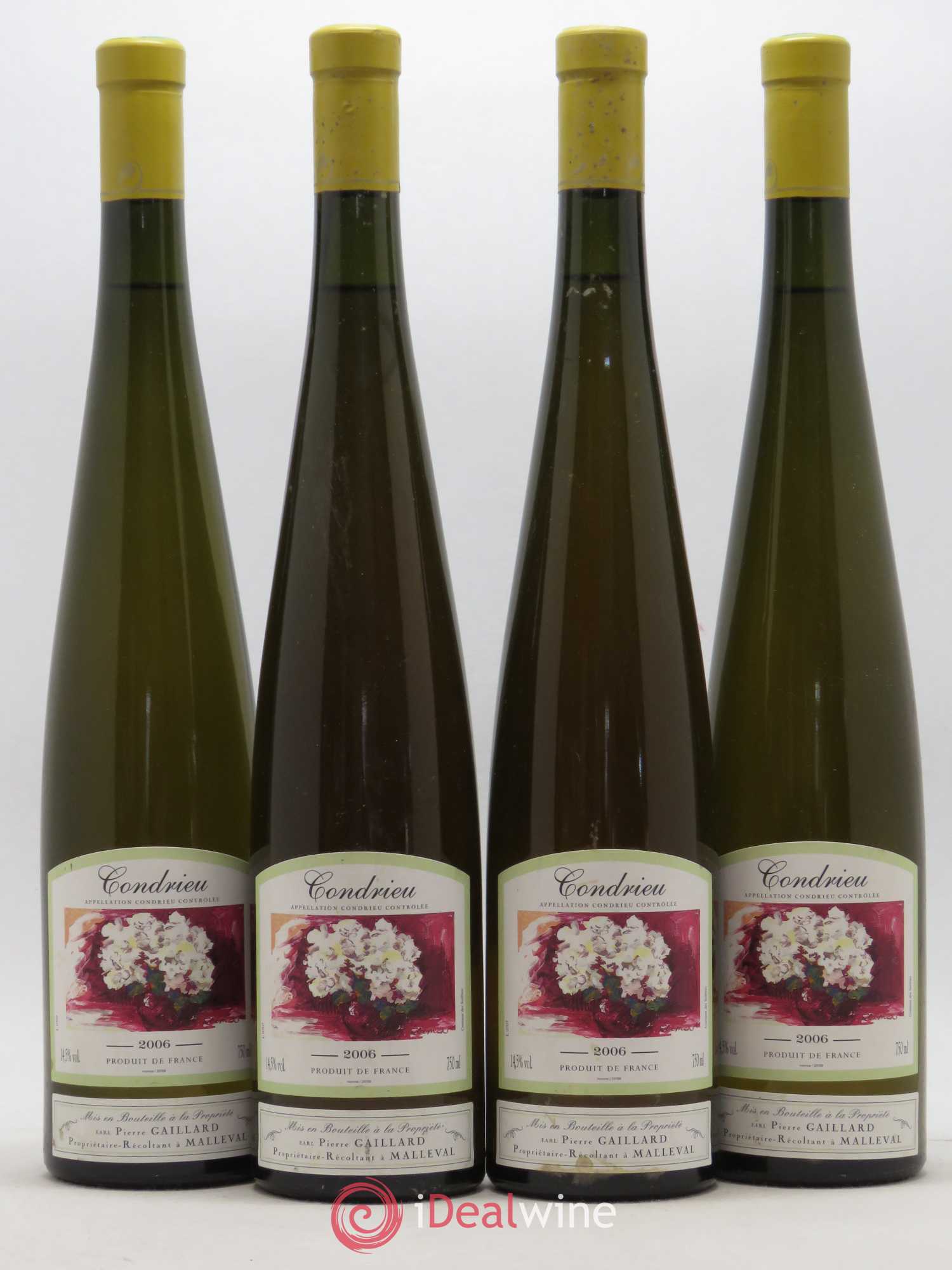 Condrieu Domaine Pierre Gaillard 2006 - Posten von 4 Flaschen - 0