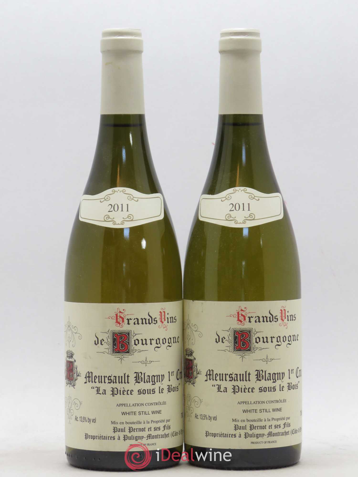 Meursault 1er Cru Blagny La pièce sous le bois Paul Pernot 2011 - Posten von 2 Flaschen - 0